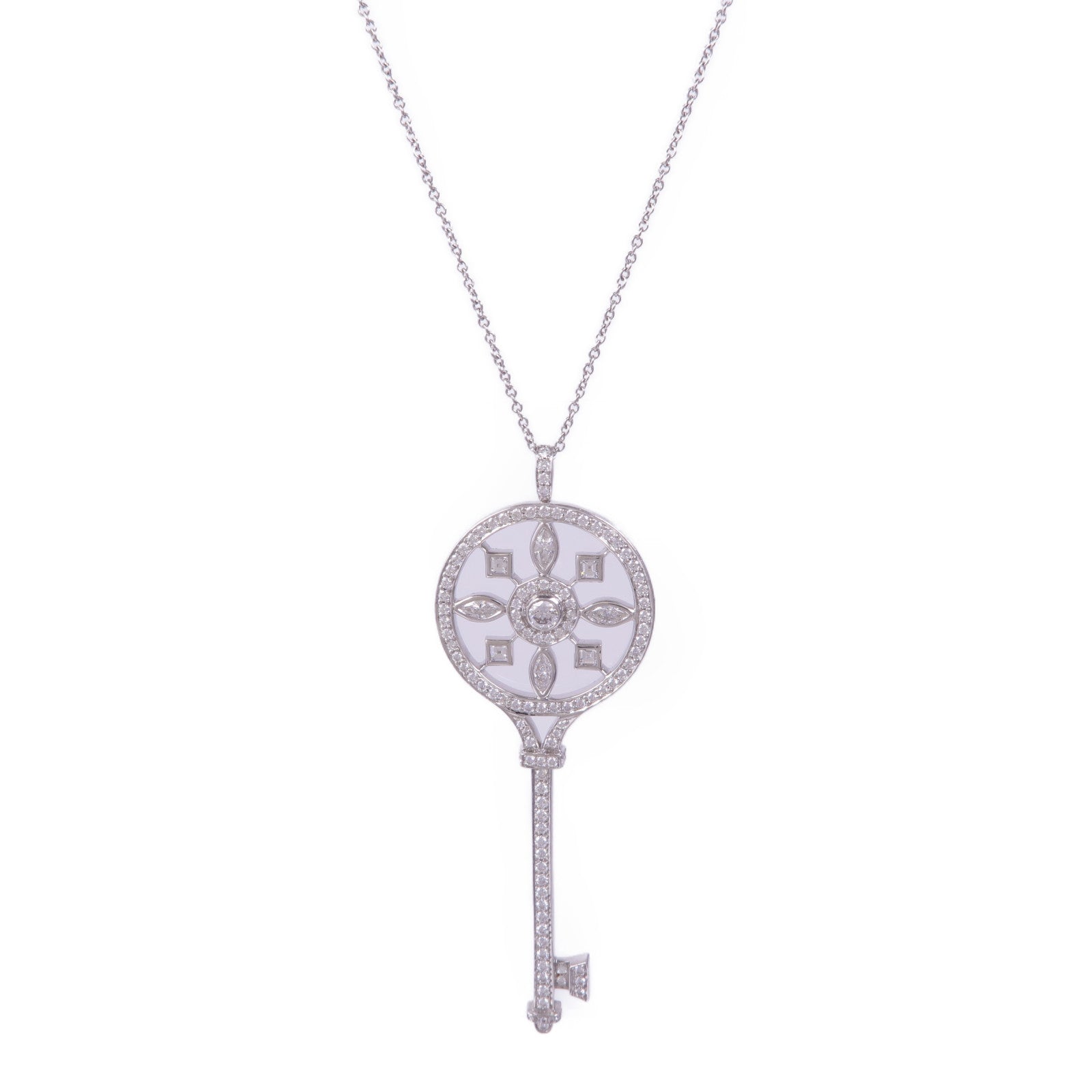 TIFFANY&CO PT950鉑金Kaleidoscope Key鑽石項鍊