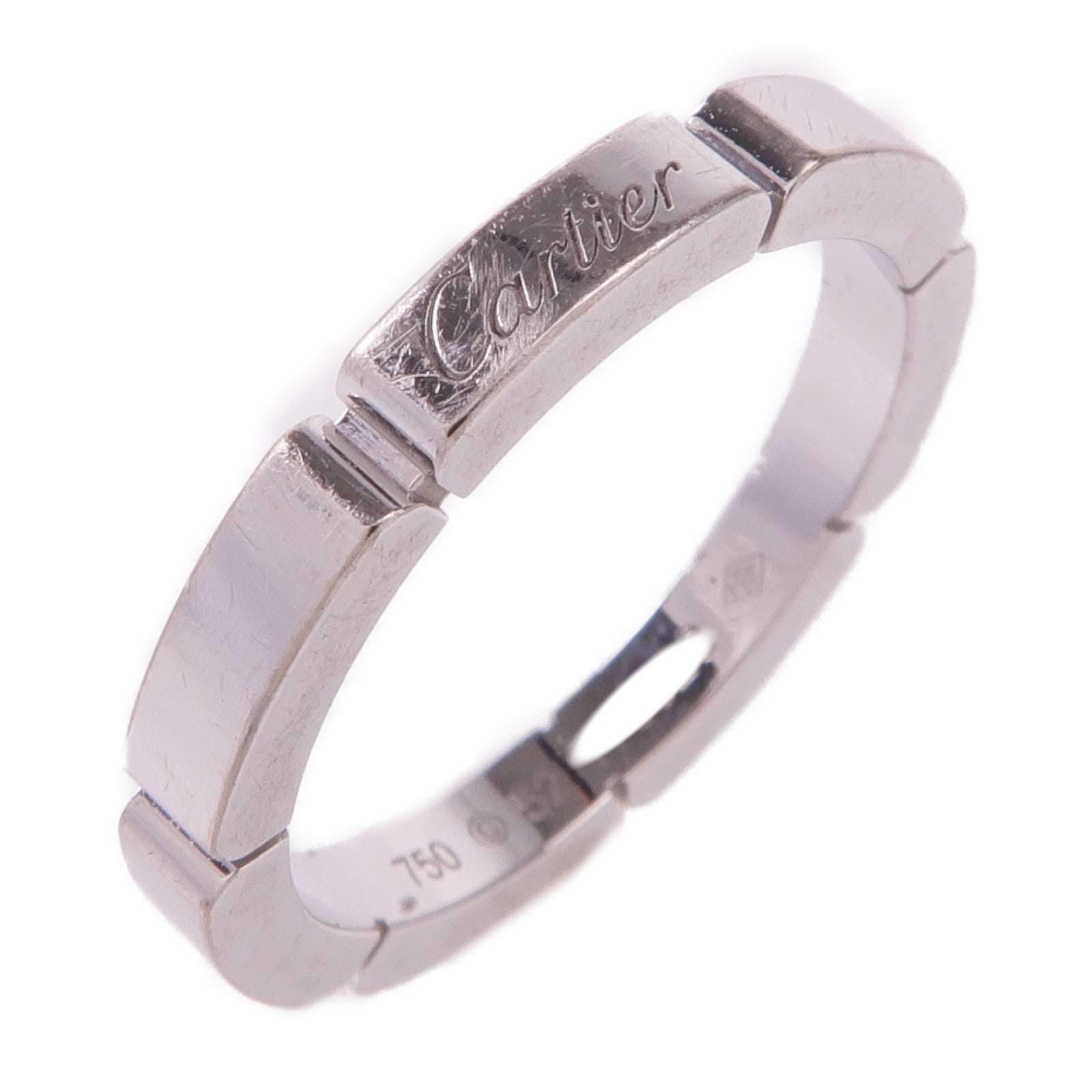 CARTIER 18K白金Maillon Panthere Ring戒指Cartier#52/US#6