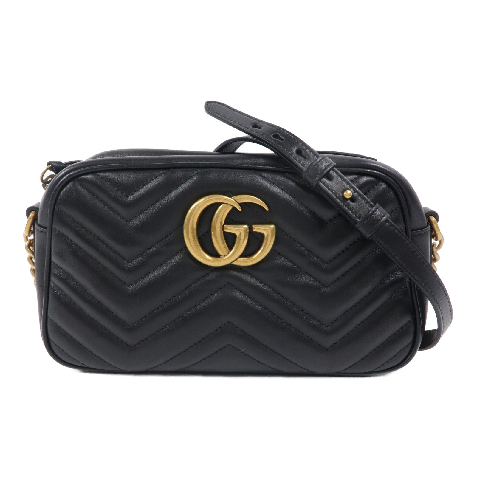 GUCCI 牛皮皮革GG Marmont肩背袋