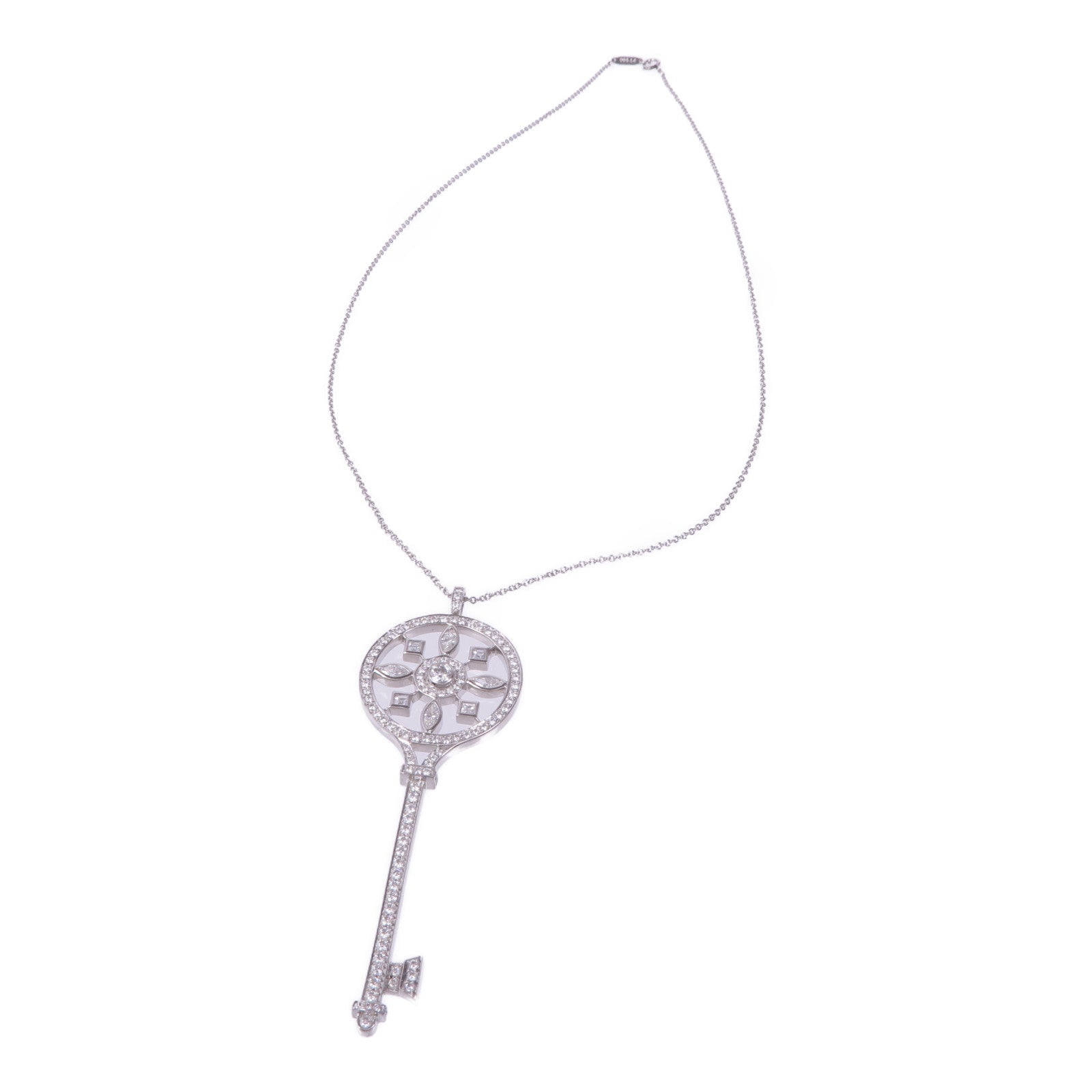 TIFFANY&CO PT950鉑金Kaleidoscope Key鑽石項鍊