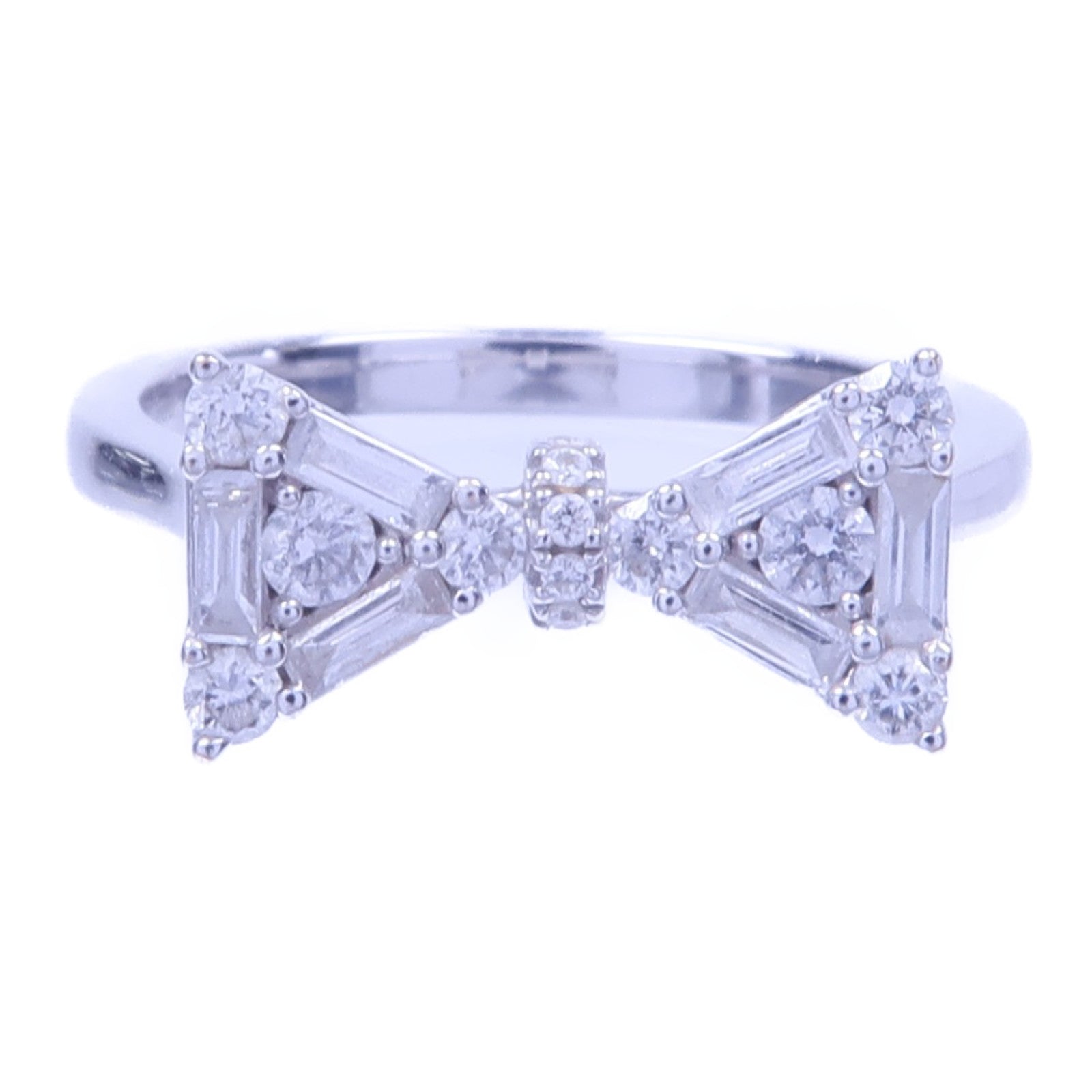 JEWELRY 【激減優惠】18K白金Diamond Ring鑽石戒指US#5.75