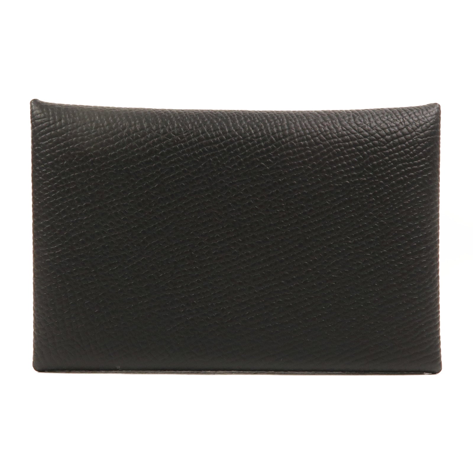 HERMES Epsom皮革Calvi卡片套Noir