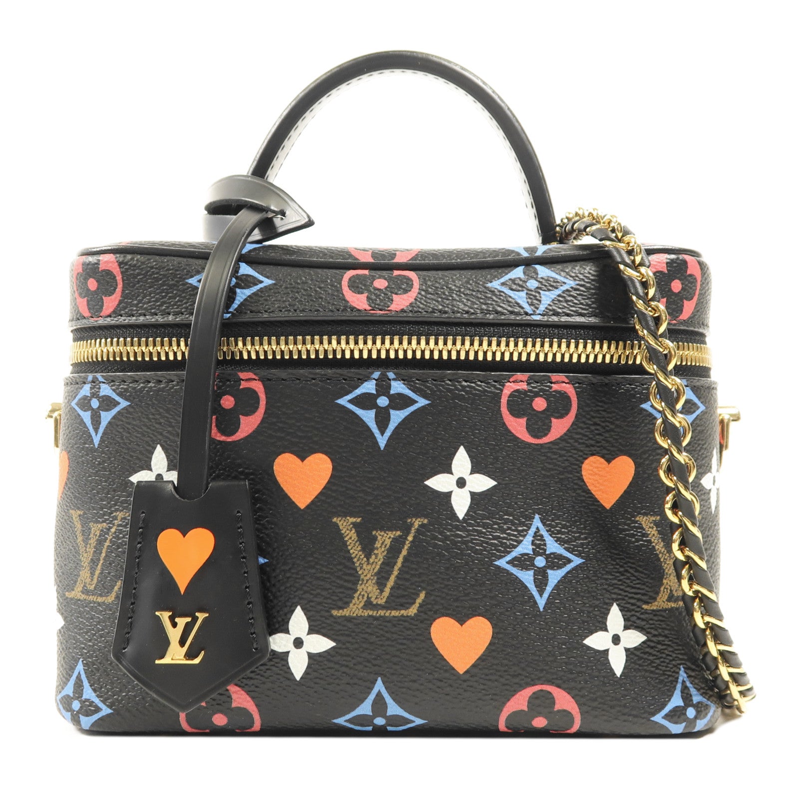 LOUIS VUITTON Monogram Game On Vanity金扣鏈帶肩背袋