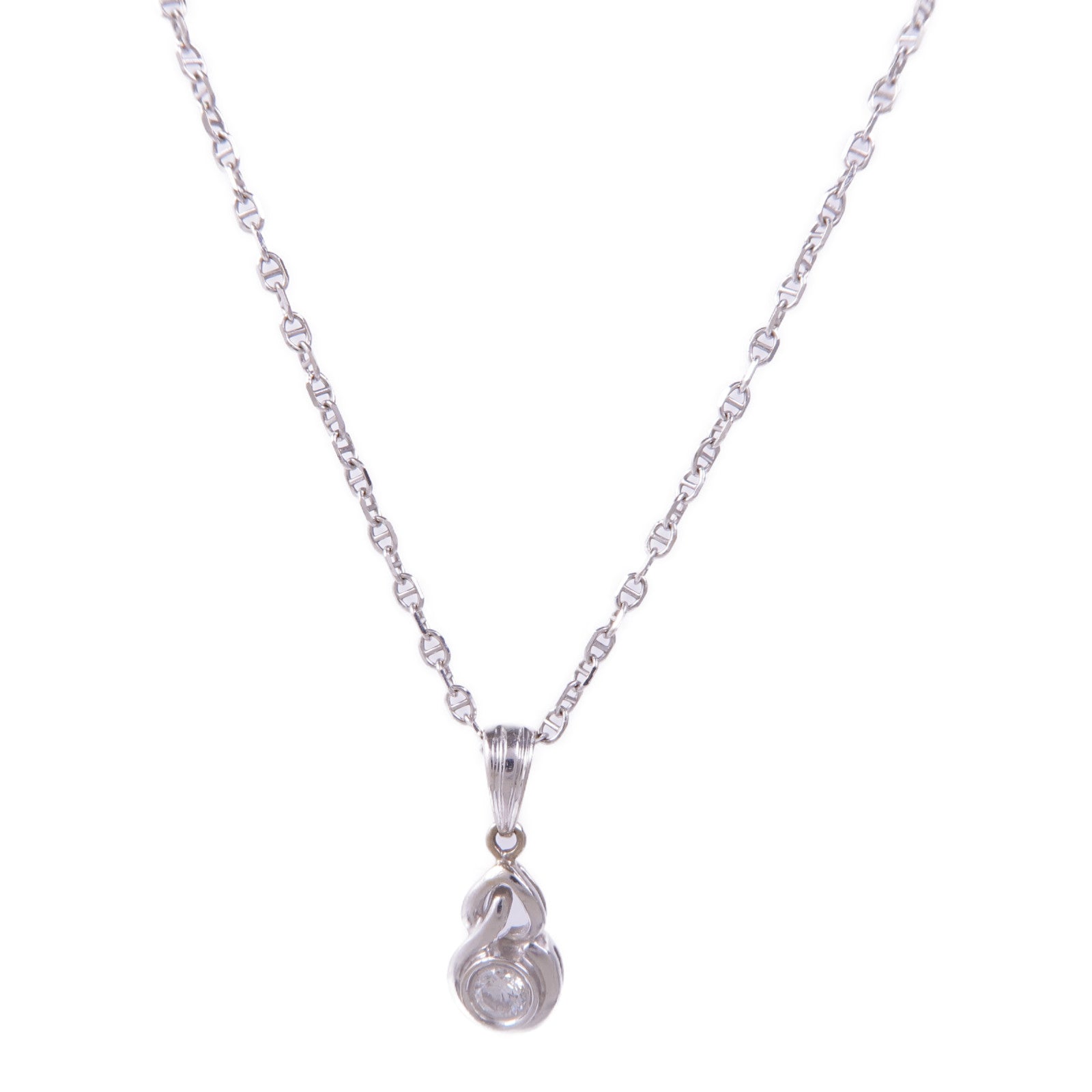 JEWELRY 18K白金Diamond Necklace鑽石項鍊