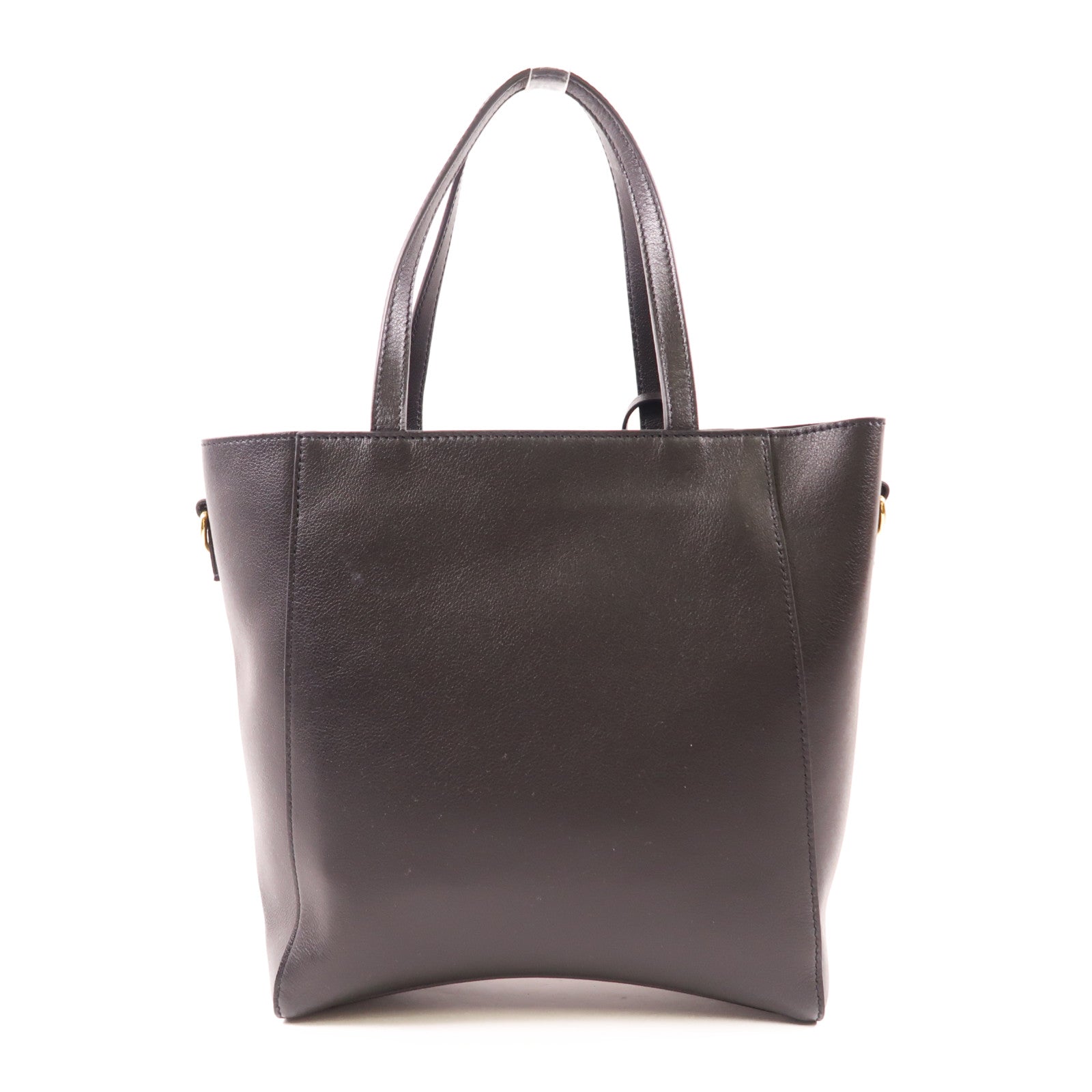 BALENCIAGA GHW Small Hourglass Tote Bag 2 Way Shoulder 810415 2ABE7/1000 Calf