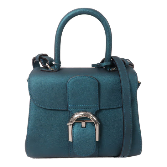 Delvaux 牛皮皮革Brillant Mini手挽肩背兩用袋