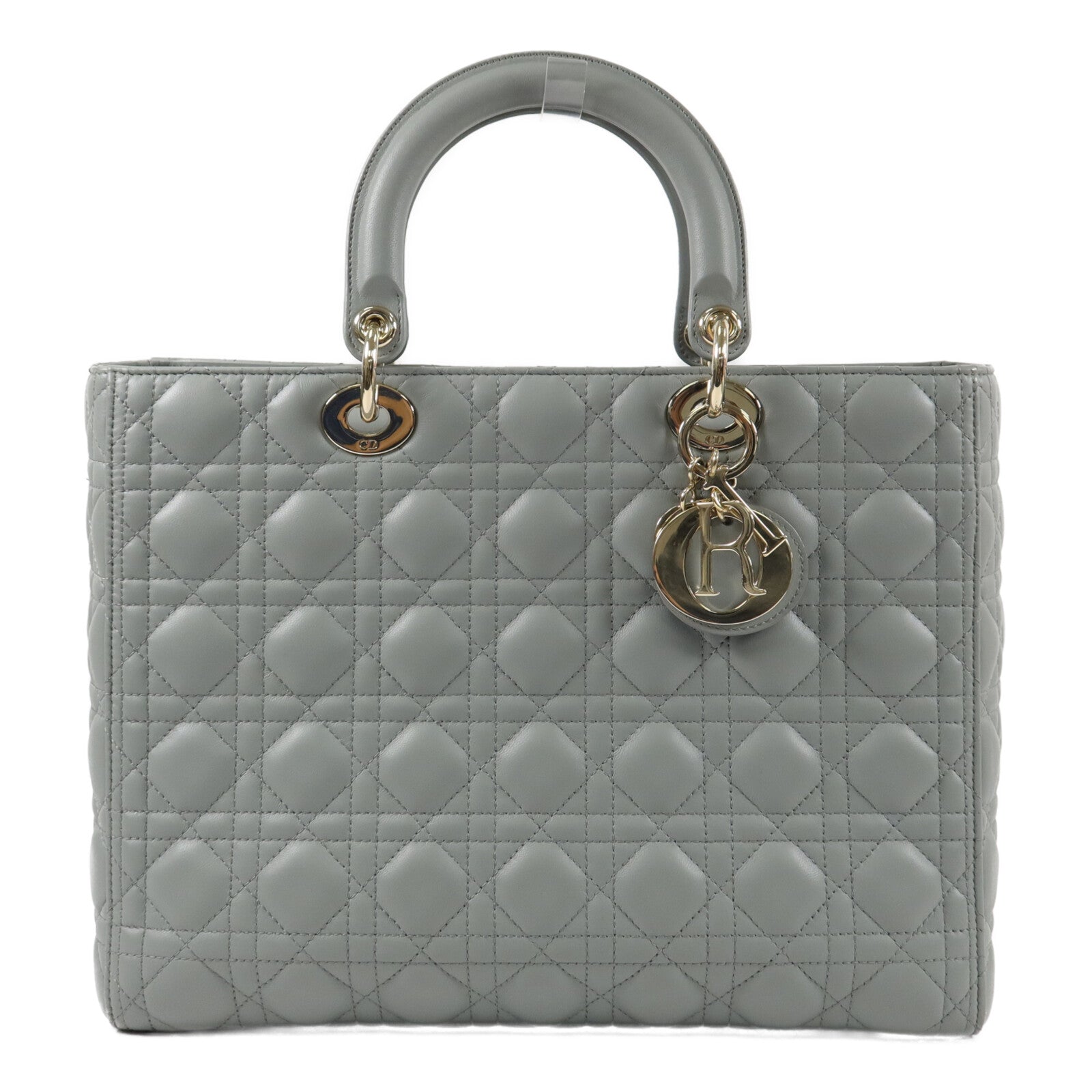 Dior 羊皮皮革Lady Dior Large手挽袋