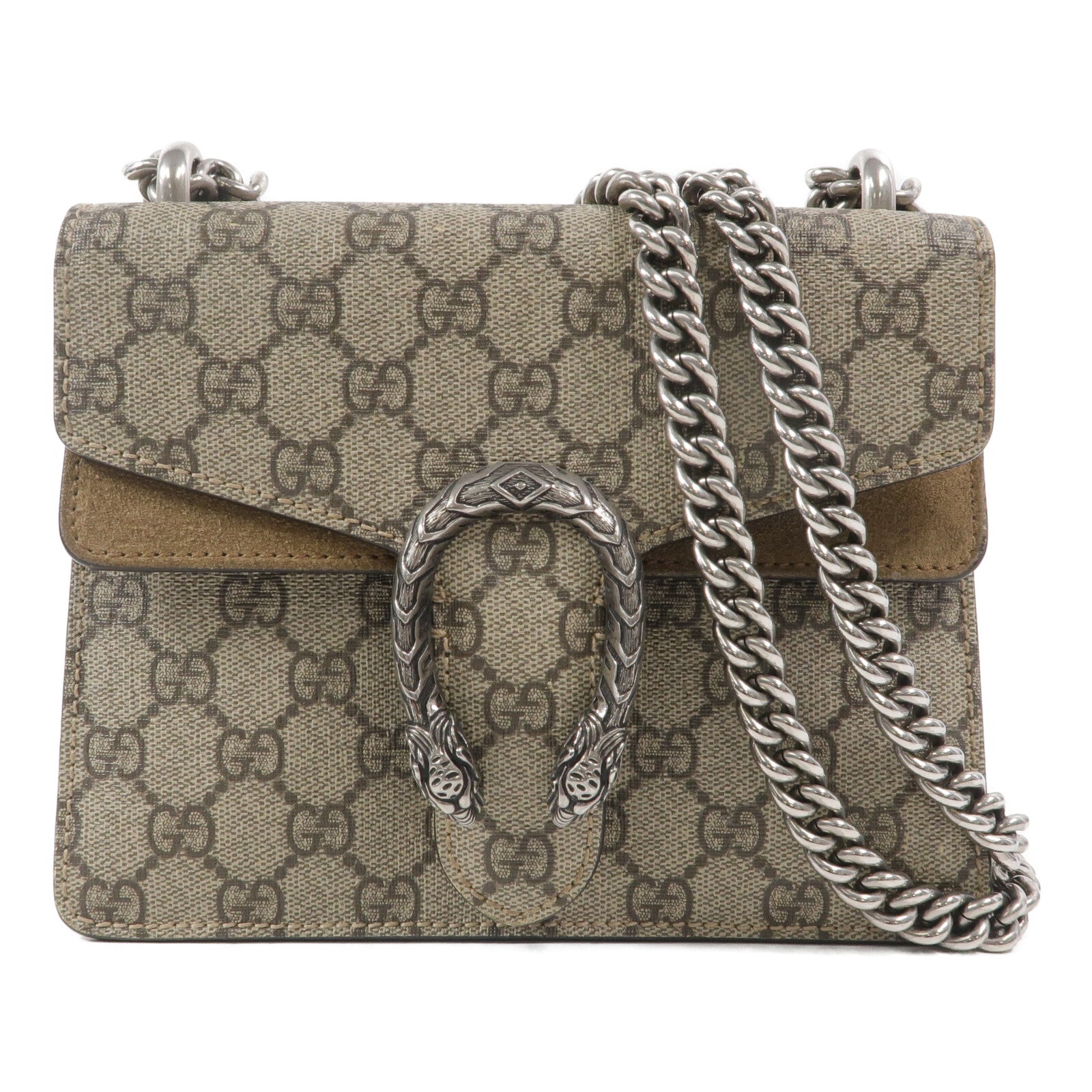 GUCCI 塗層帆布Mini Dionysus鏈帶肩背袋