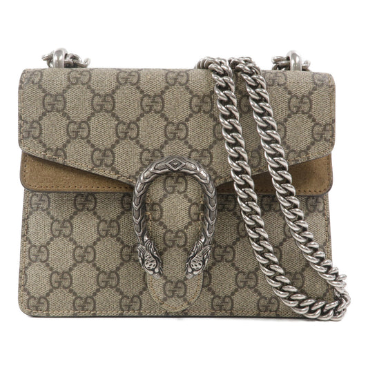 GUCCI 塗層帆布Mini Dionysus鏈帶肩背袋