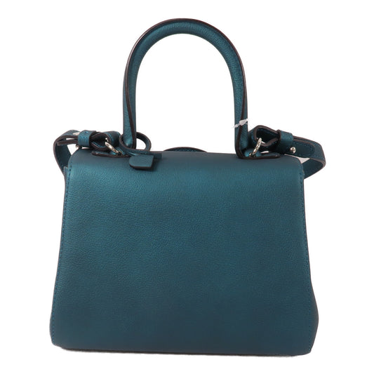 Delvaux 牛皮皮革Brillant Mini手挽肩背兩用袋