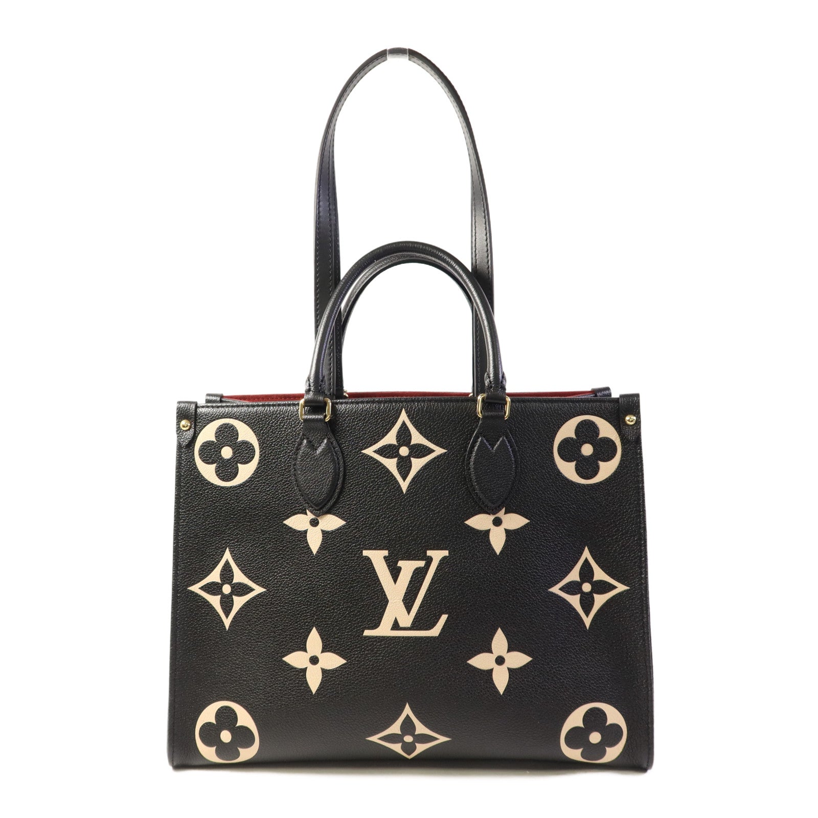 LOUIS VUITTON Monogram Empreinte OnTheGO金扣手挽肩背兩用袋