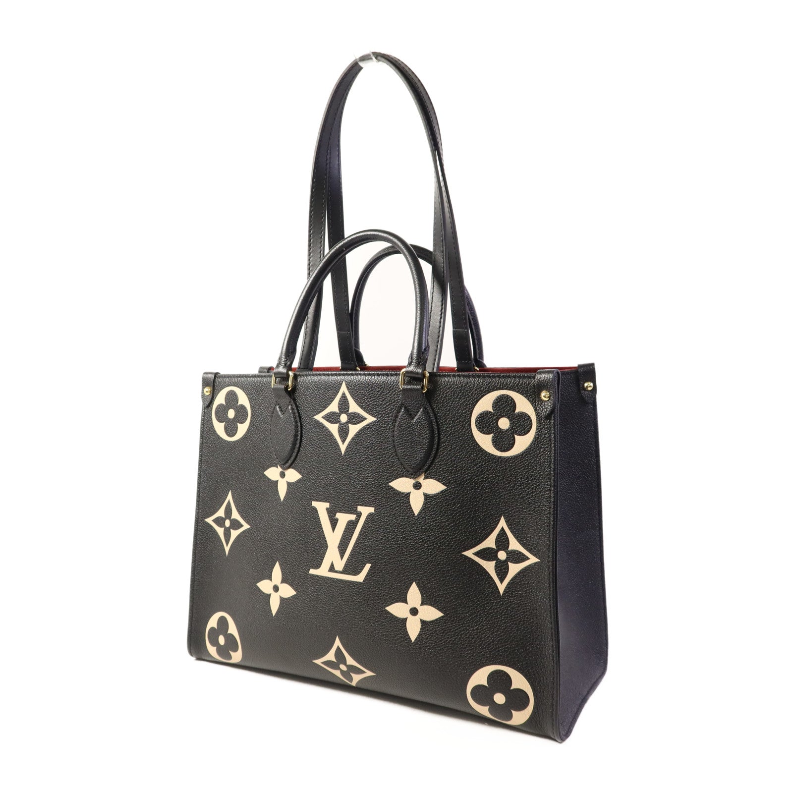 LOUIS VUITTON Monogram Empreinte OnTheGO金扣手挽肩背兩用袋