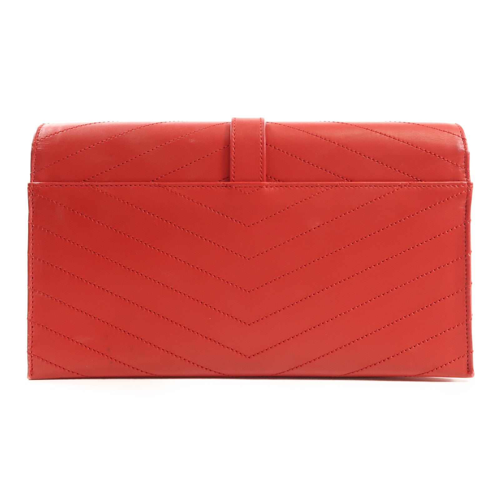 SAINT LAURENT 牛皮皮革Clutch Bag金扣手拿包