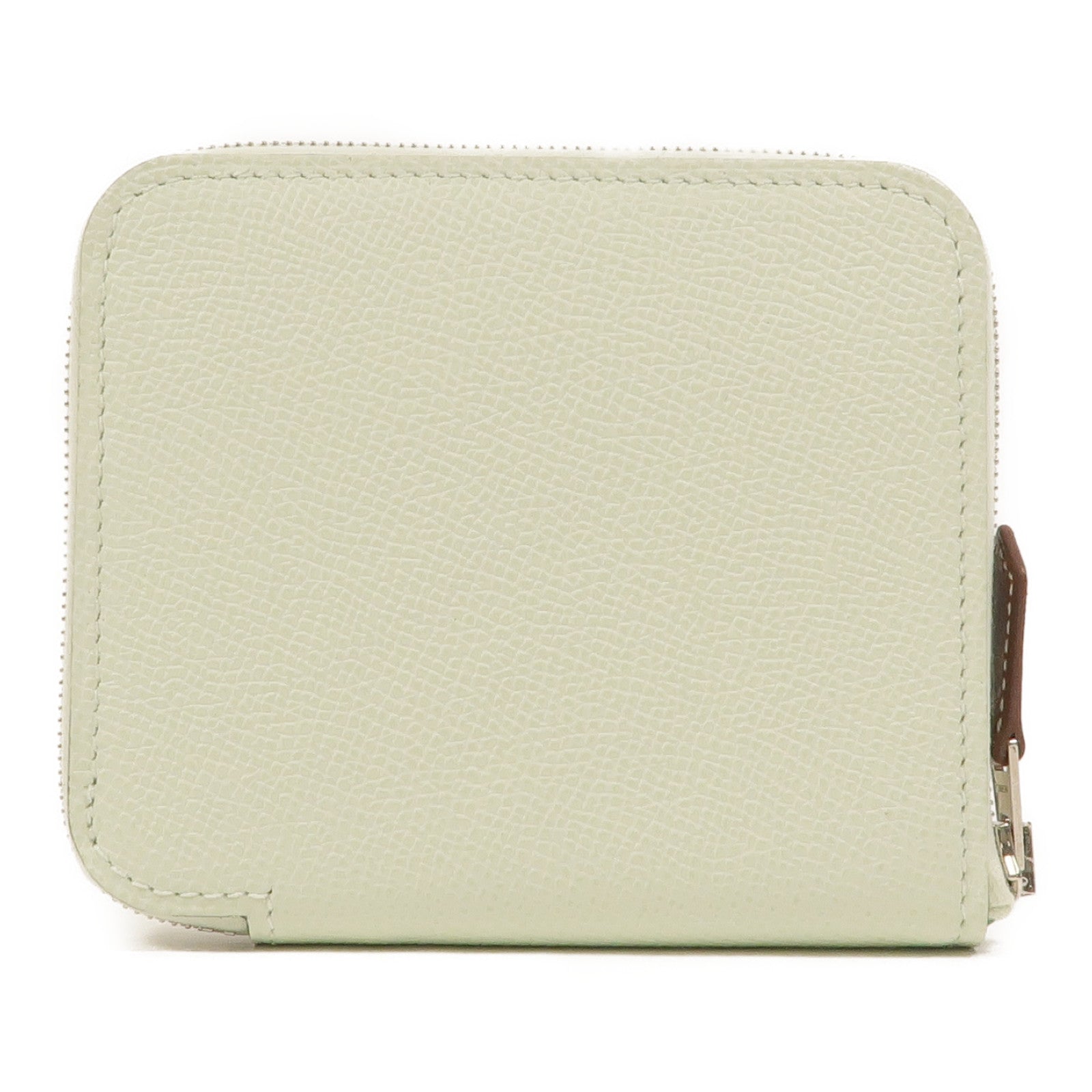 HERMES Epsom皮革Silk In Compact Wallet錢包Vert Fizz