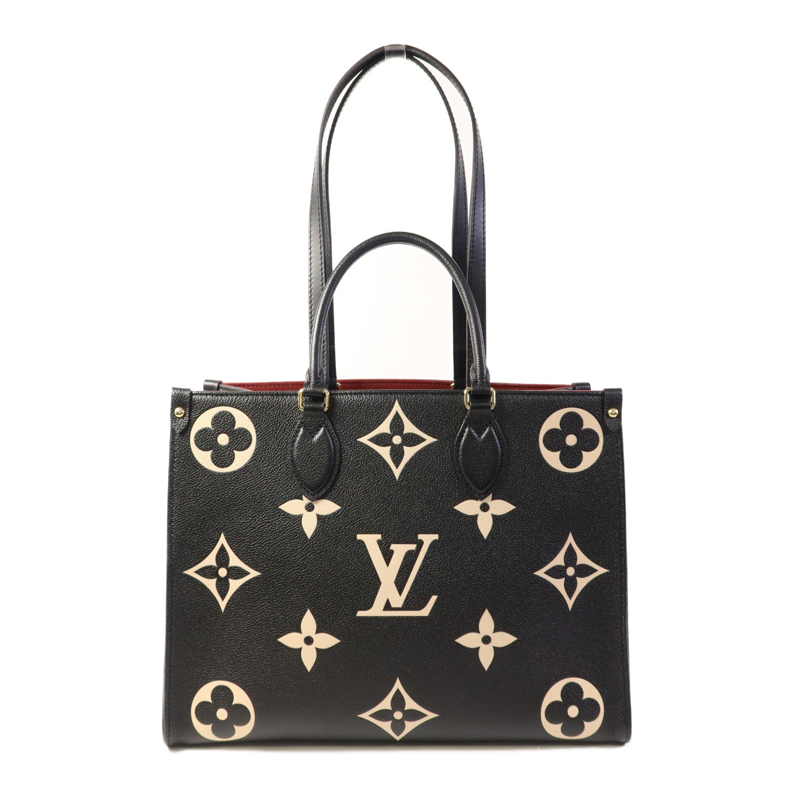 LOUIS VUITTON Monogram Empreinte OnTheGO金扣手挽肩背兩用袋