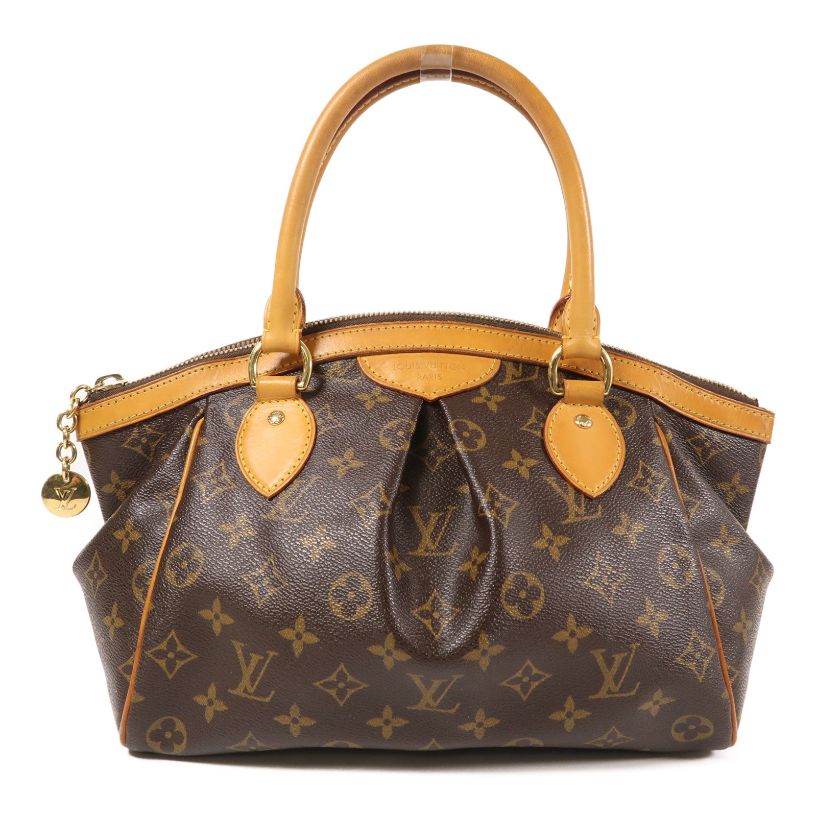 LOUIS VUITTON LV GHW Tivoli PM Shoulder Handbag M40143 Monogram Brown
