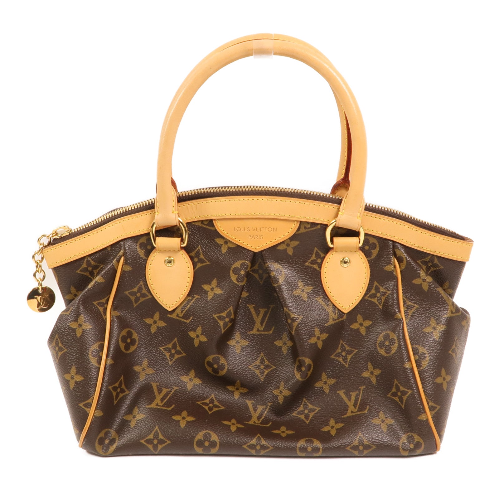 LOUIS VUITTON Monogram Tivoli PM金扣手挽袋