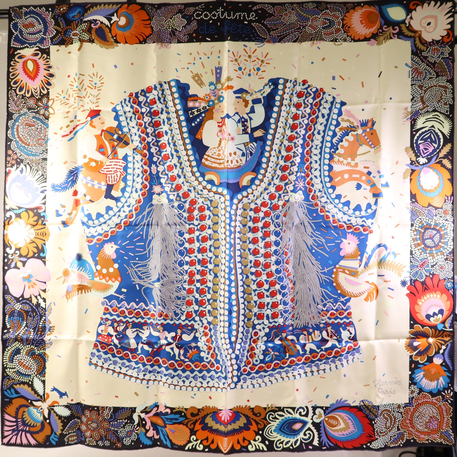 HERMES 絲質Scarf 90X90絲巾