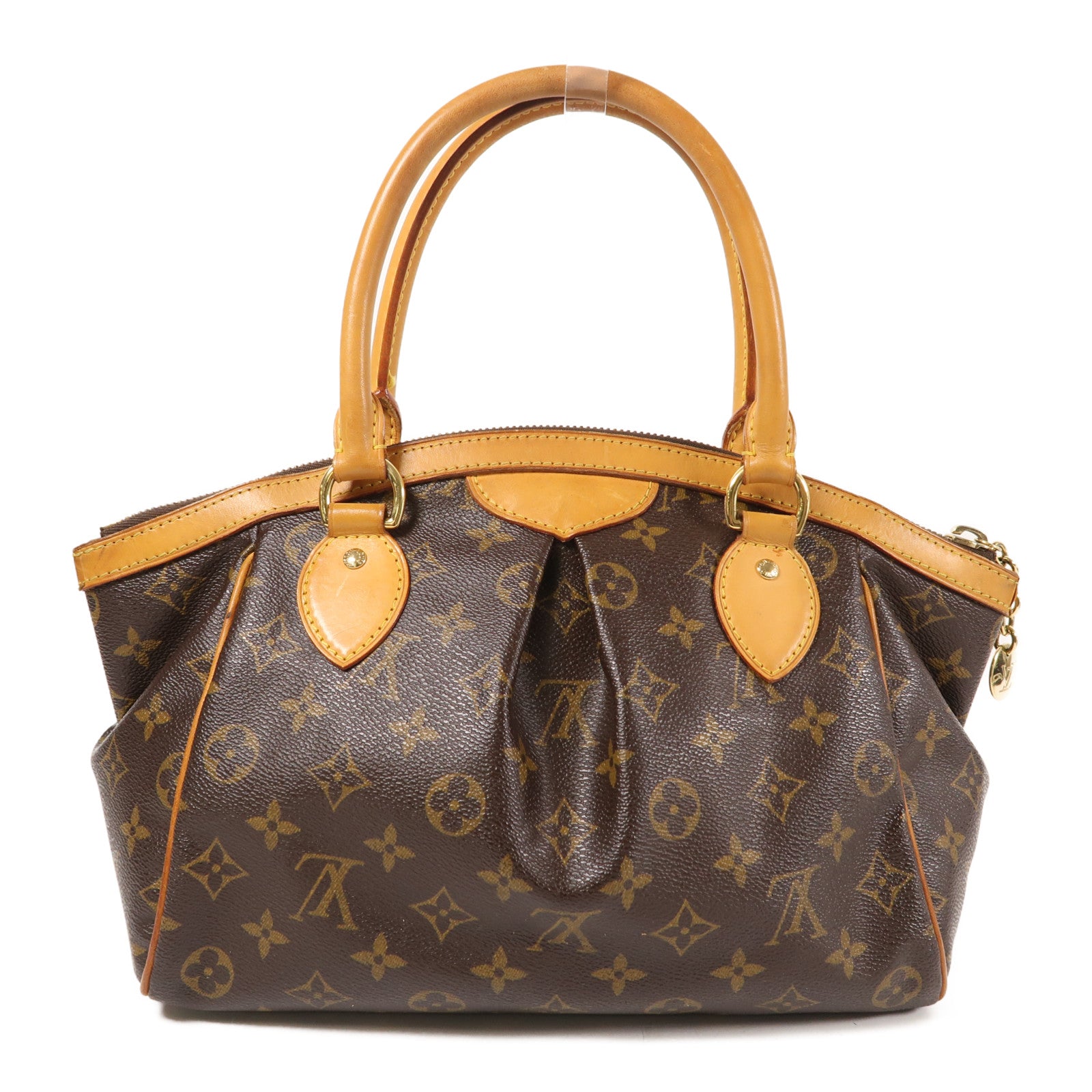 LOUIS VUITTON LV GHW Tivoli PM Shoulder Handbag M40143 Monogram Brown