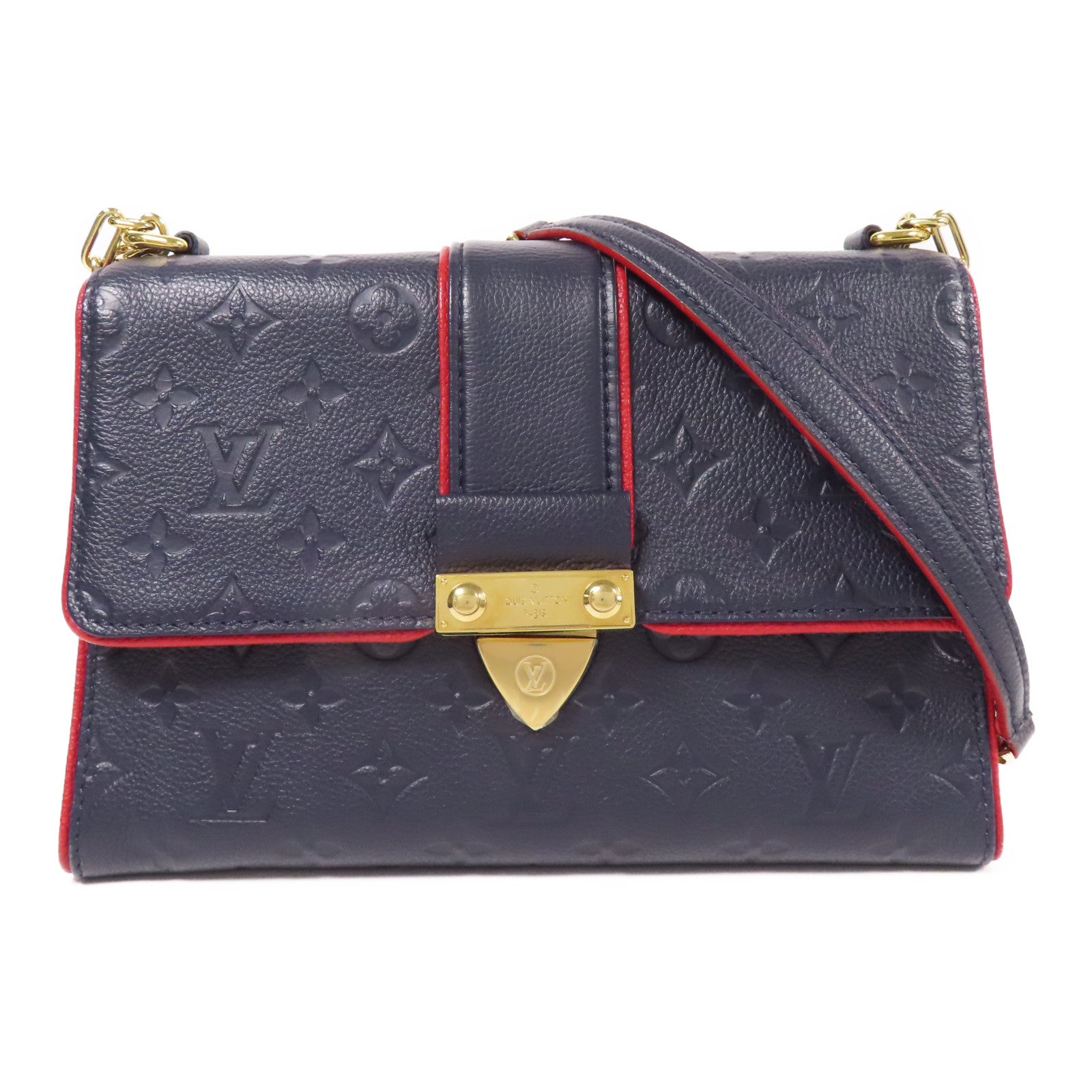 LOUIS VUITTON LV GHW Saint Sulpice Shoulder Bag M43394 Monogram Empreinte Navy