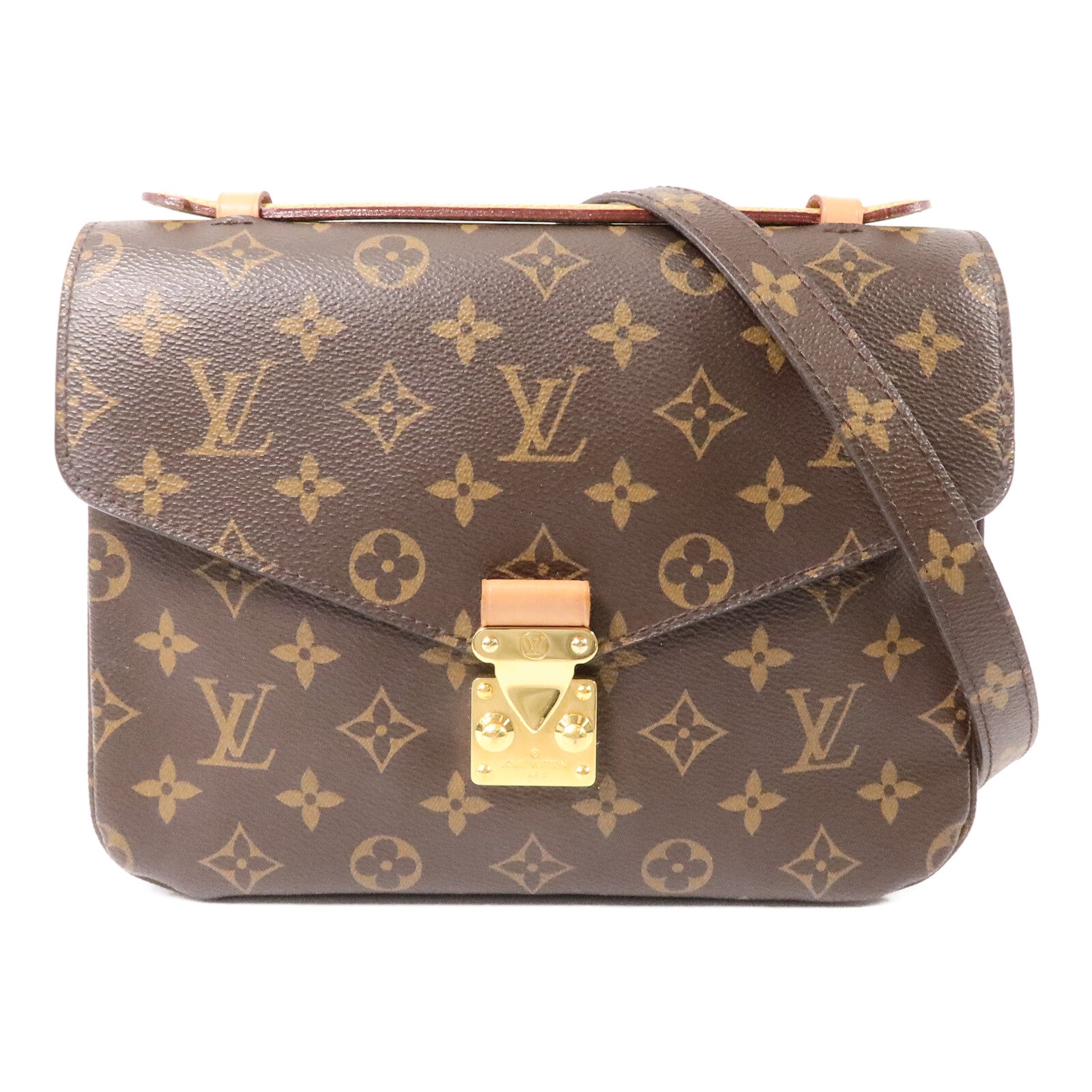 LOUIS VUITTON Monogram Pochette Metis MM金扣手挽肩背兩用袋