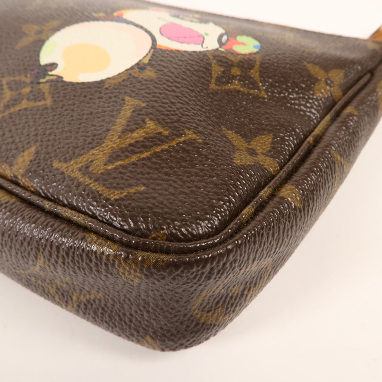 LOUIS VUITTON Monogram Pochette Accessories金扣手挽袋