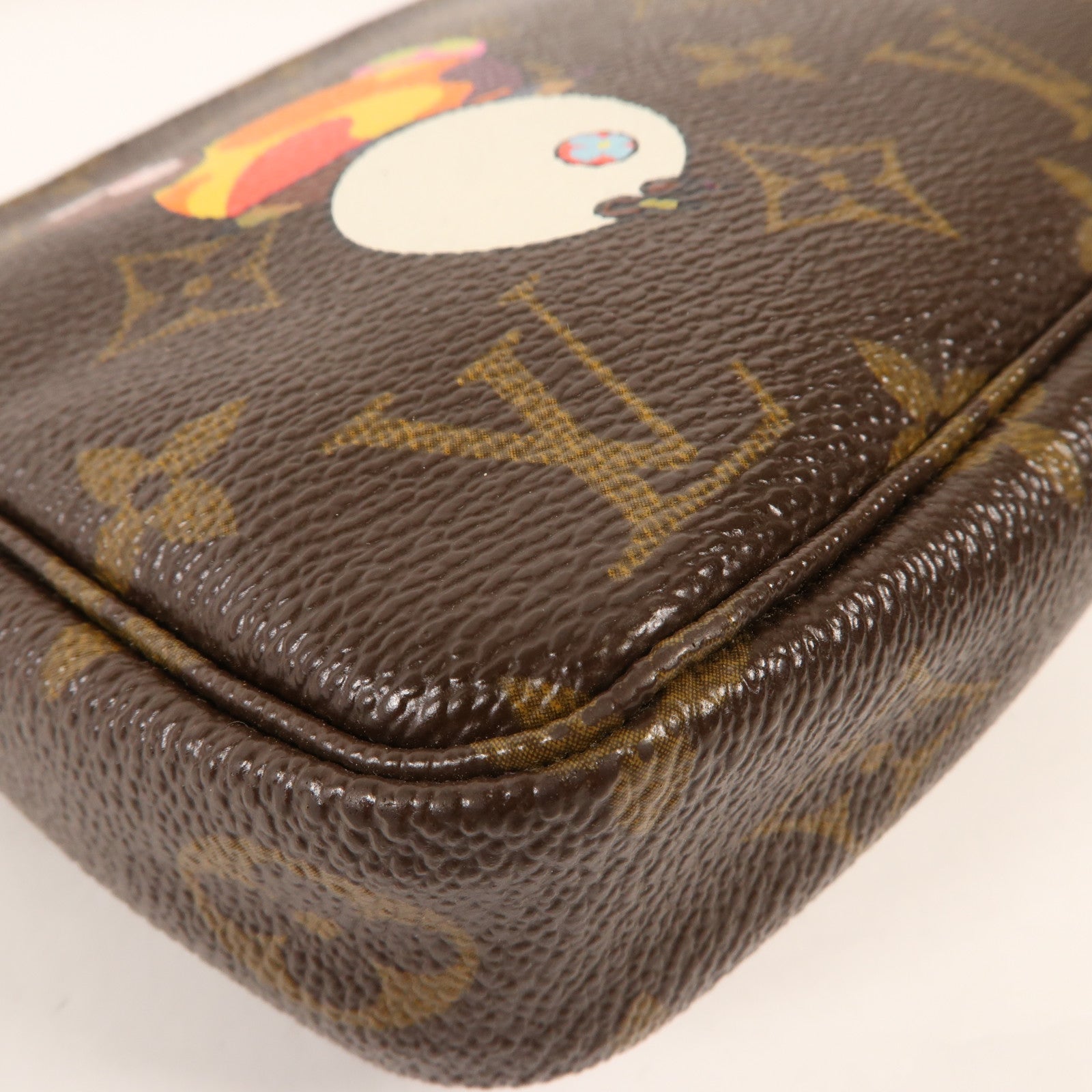 LOUIS VUITTON Monogram Pochette Accessories金扣手挽袋