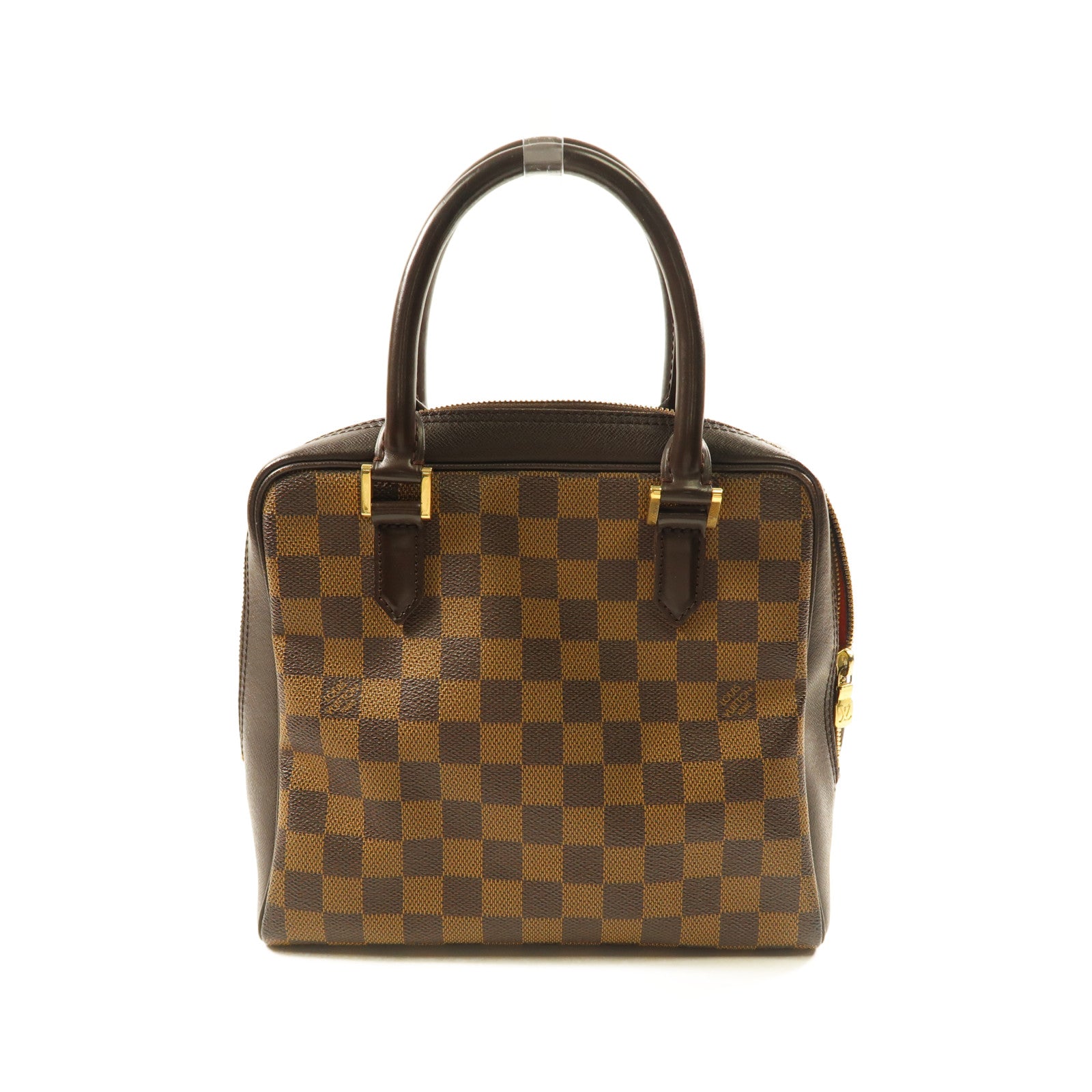 LOUIS VUITTON Damier Brera金扣手挽袋啡色
