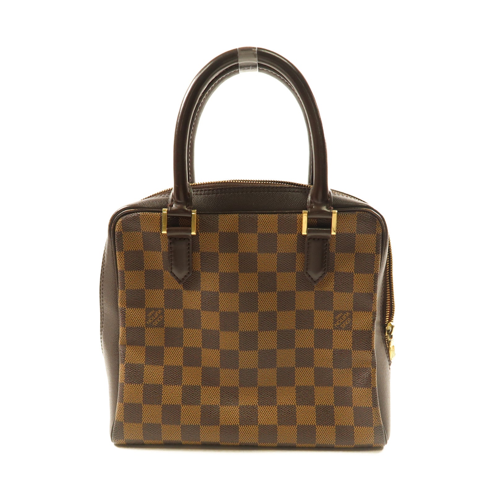 LOUIS VUITTON Damier Brera金扣手挽袋啡色