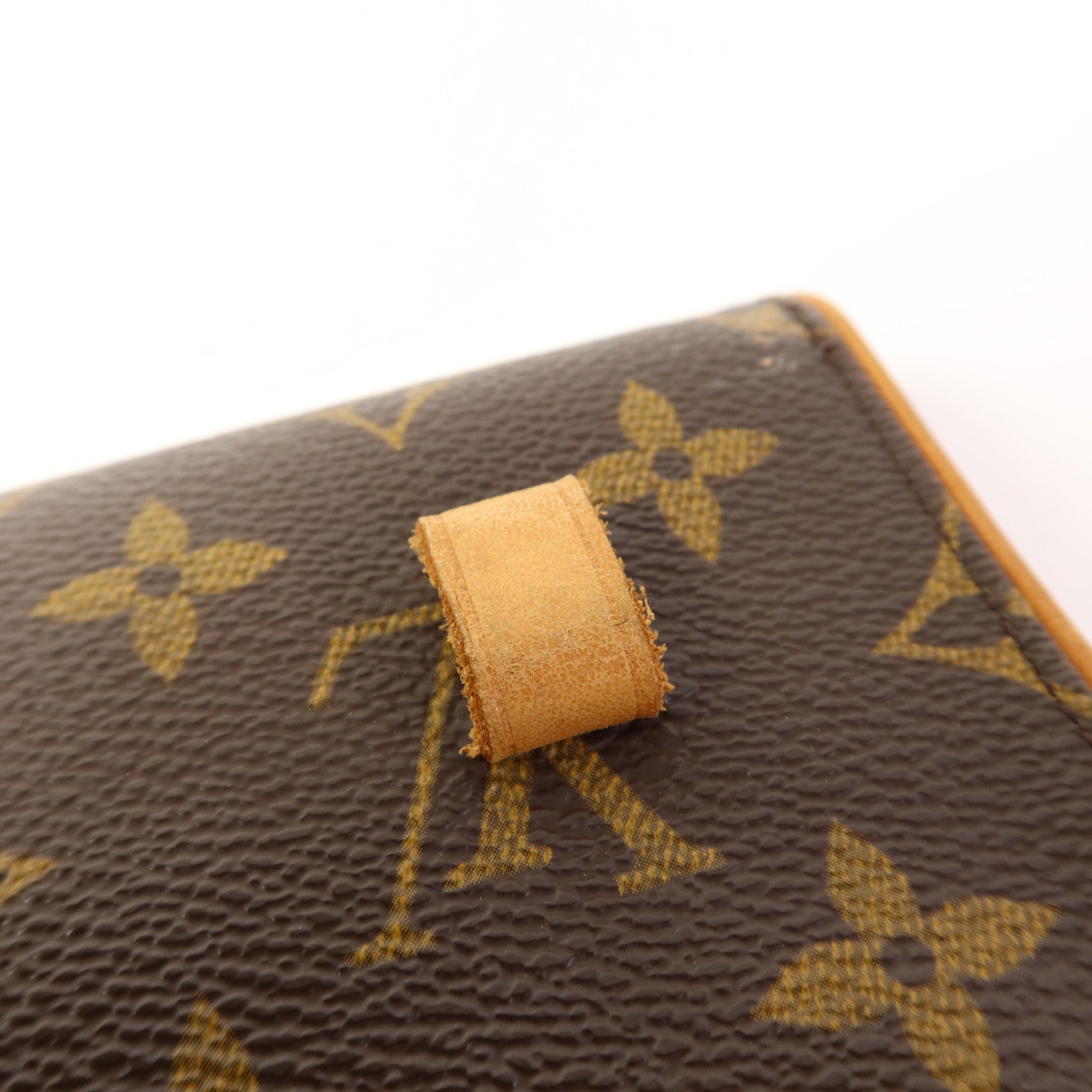 LOUIS VUITTON Monogram Pochette Florentine金扣腰包棕色