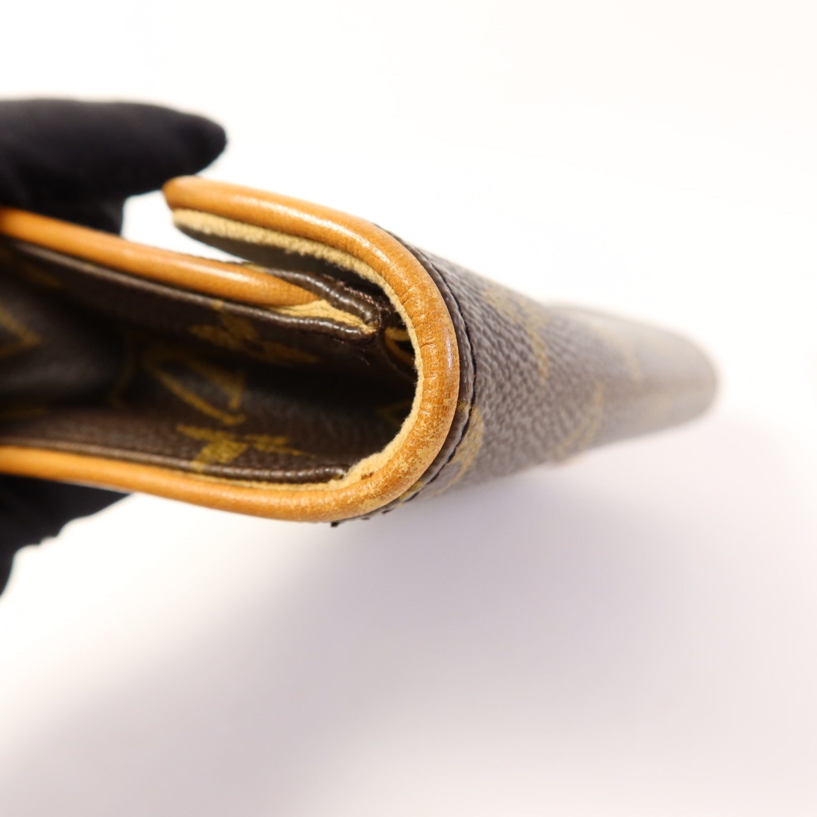 LOUIS VUITTON Monogram Pochette Florentine金扣腰包棕色