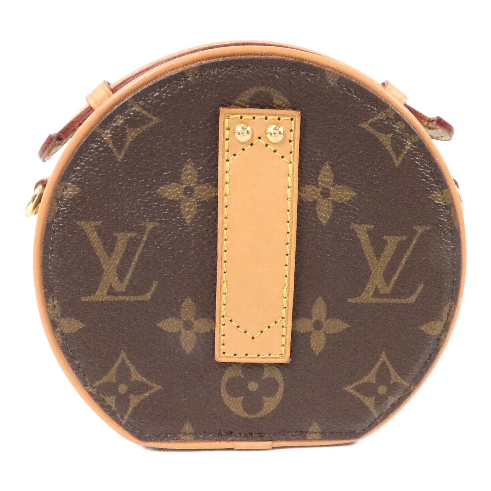 LOUIS VUITTON Monogram Mini Boite Chapeau金扣手挽肩背兩用袋
