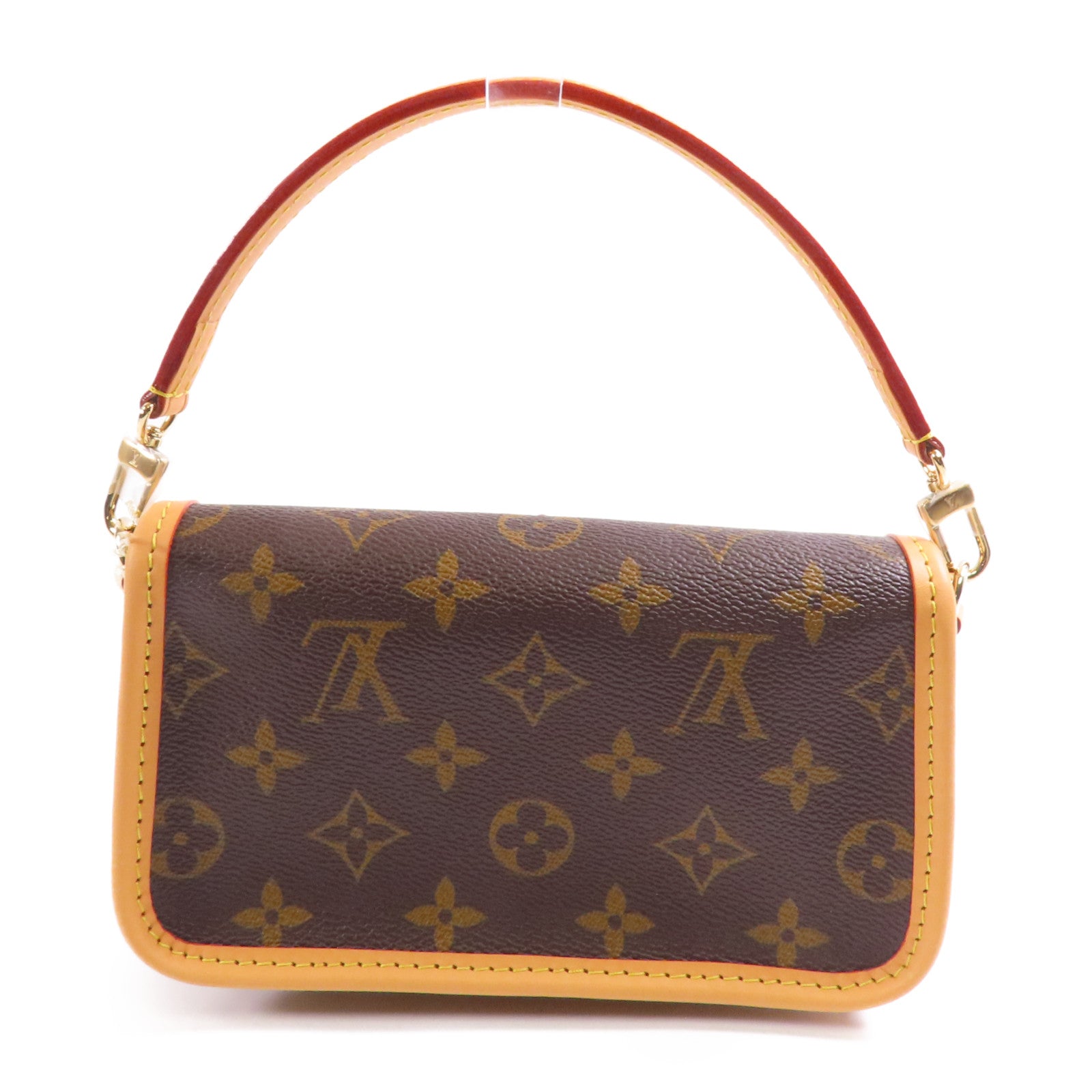 LOUIS VUITTON Monogram Nano Diane金扣手挽肩背兩用袋