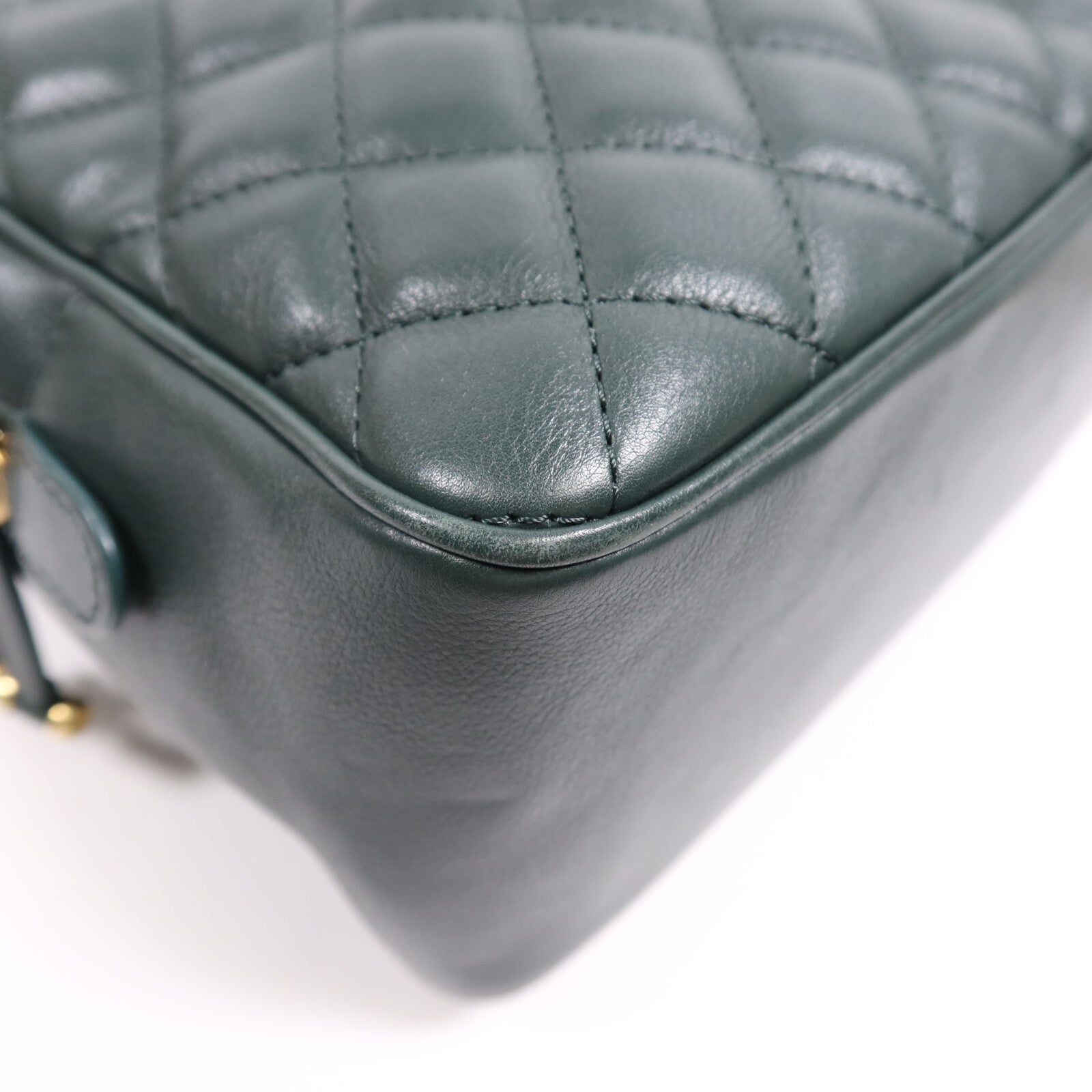 CHANEL 羊皮皮革2 Way Shoulder Bag金扣鏈帶肩背袋