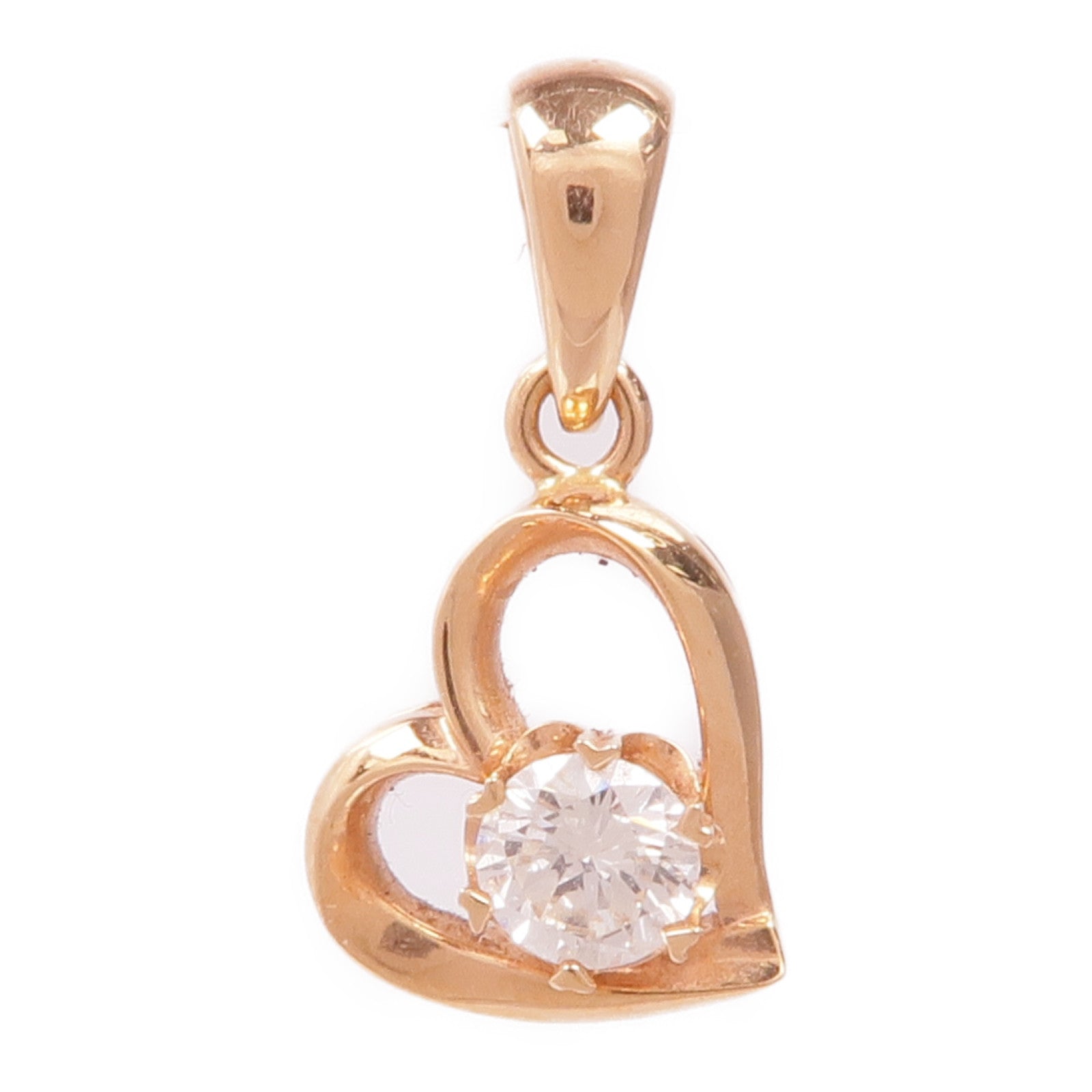 JEWELRY 【激減優惠】18K玫瑰金Diamond Pendant鑽石吊墜
