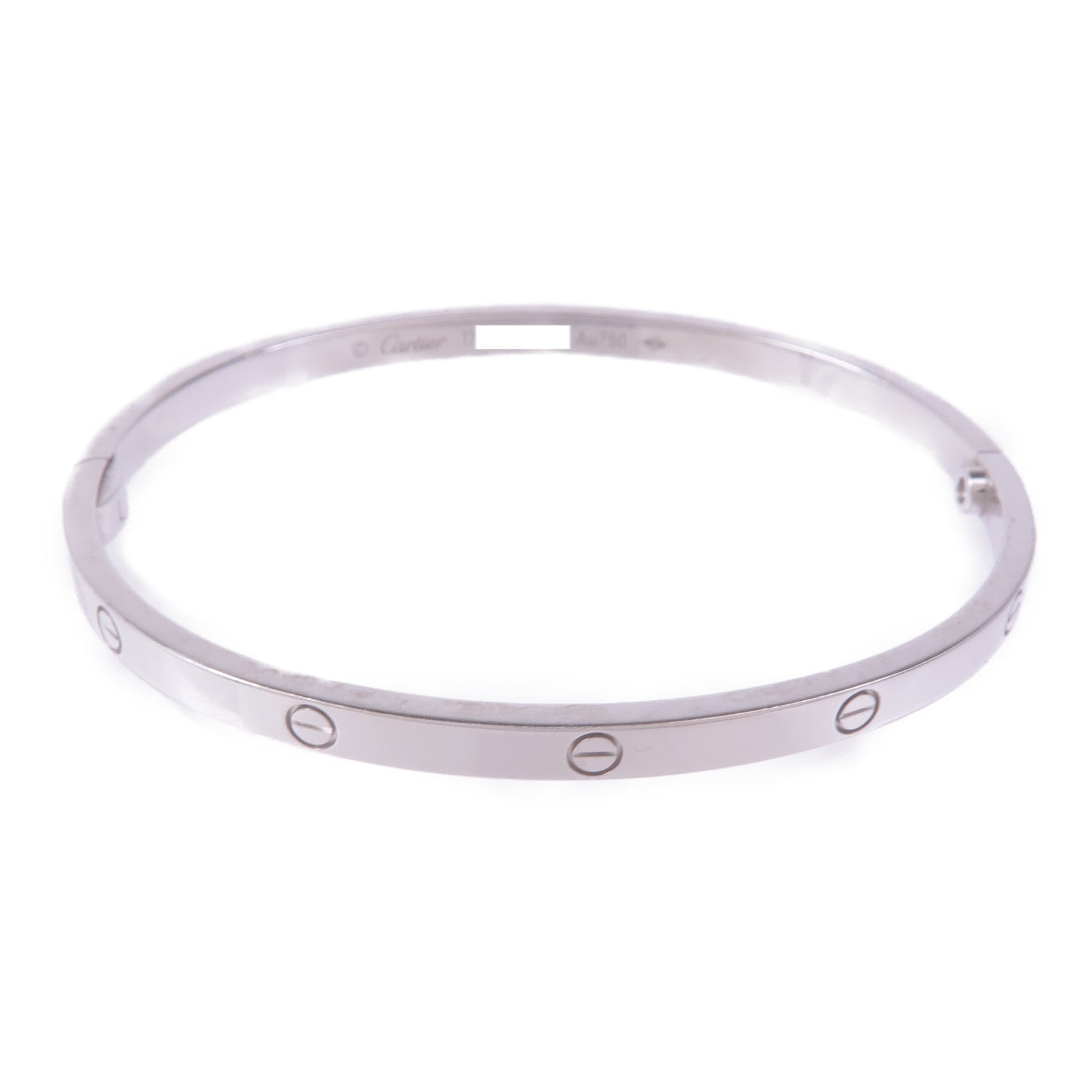 CARTIER 18K白金Love Bangle手鐲Cartier#17