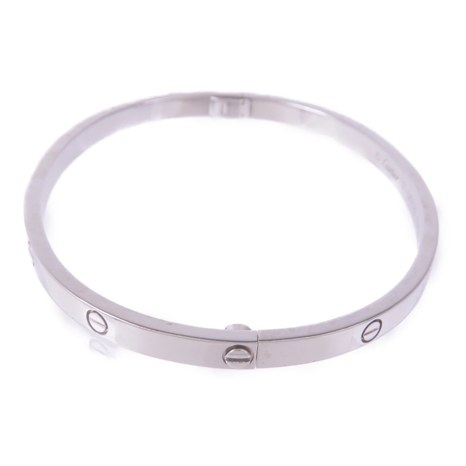CARTIER 18K白金Love Bangle手鐲Cartier#17