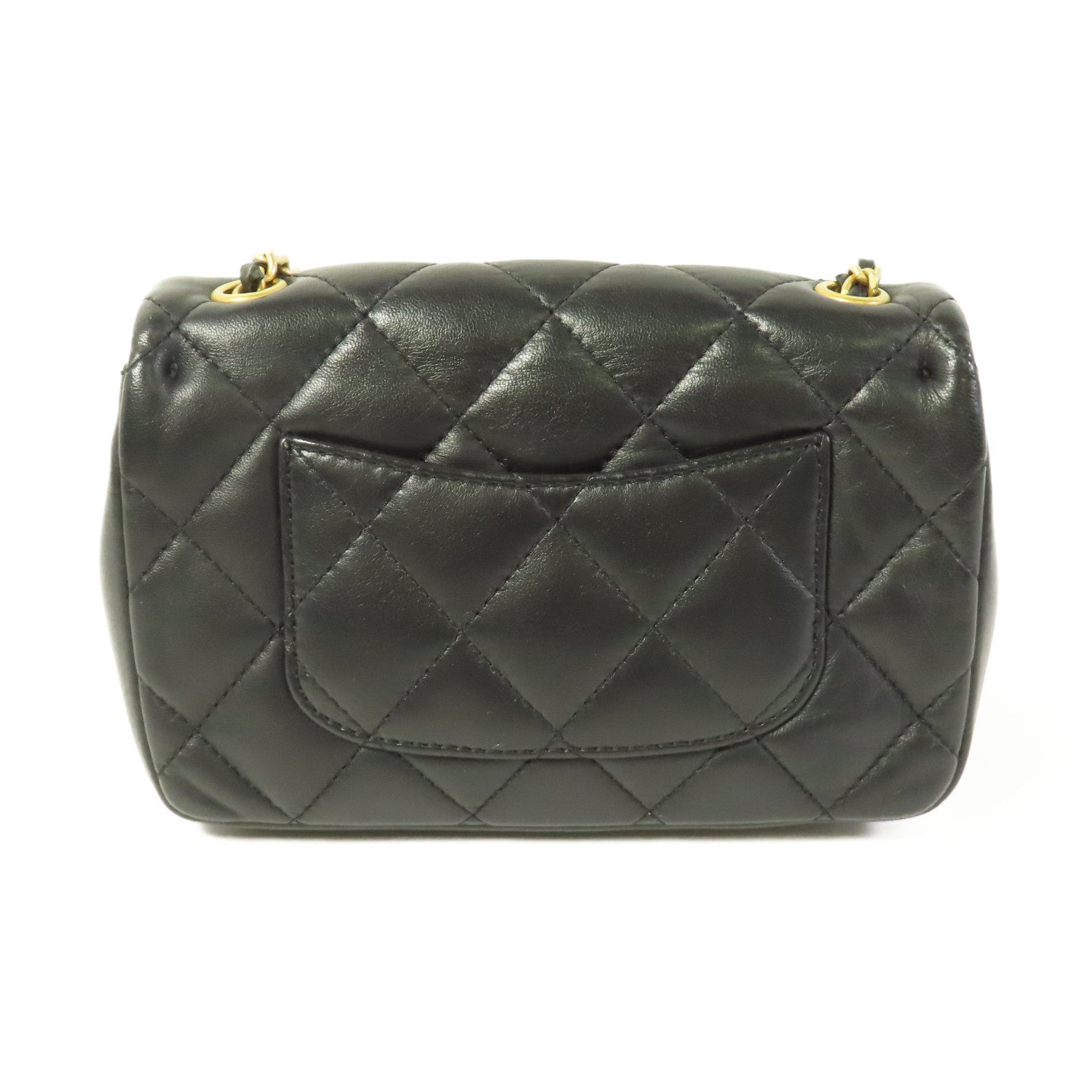 CHANEL 【激減優惠】羊皮皮革Heart Charm Mini Flap金扣肩背袋
