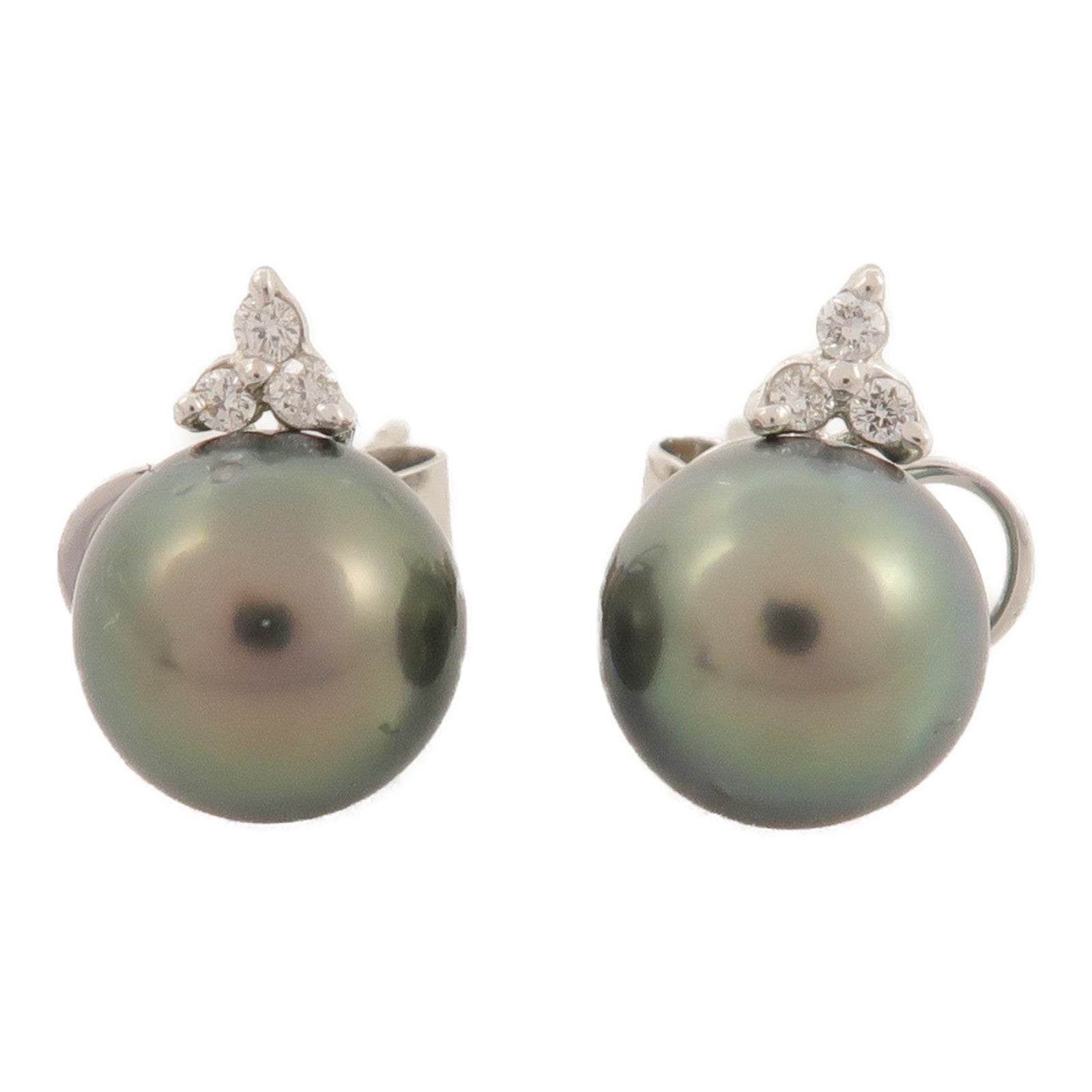JEWELRY 18K白金Pearl Diamond Earrings珍珠/鑽石耳環