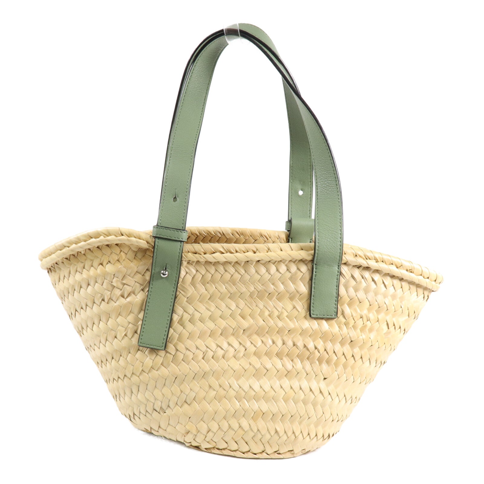 LOEWE 酒椰/皮革Basket Bag肩背袋/手挽袋