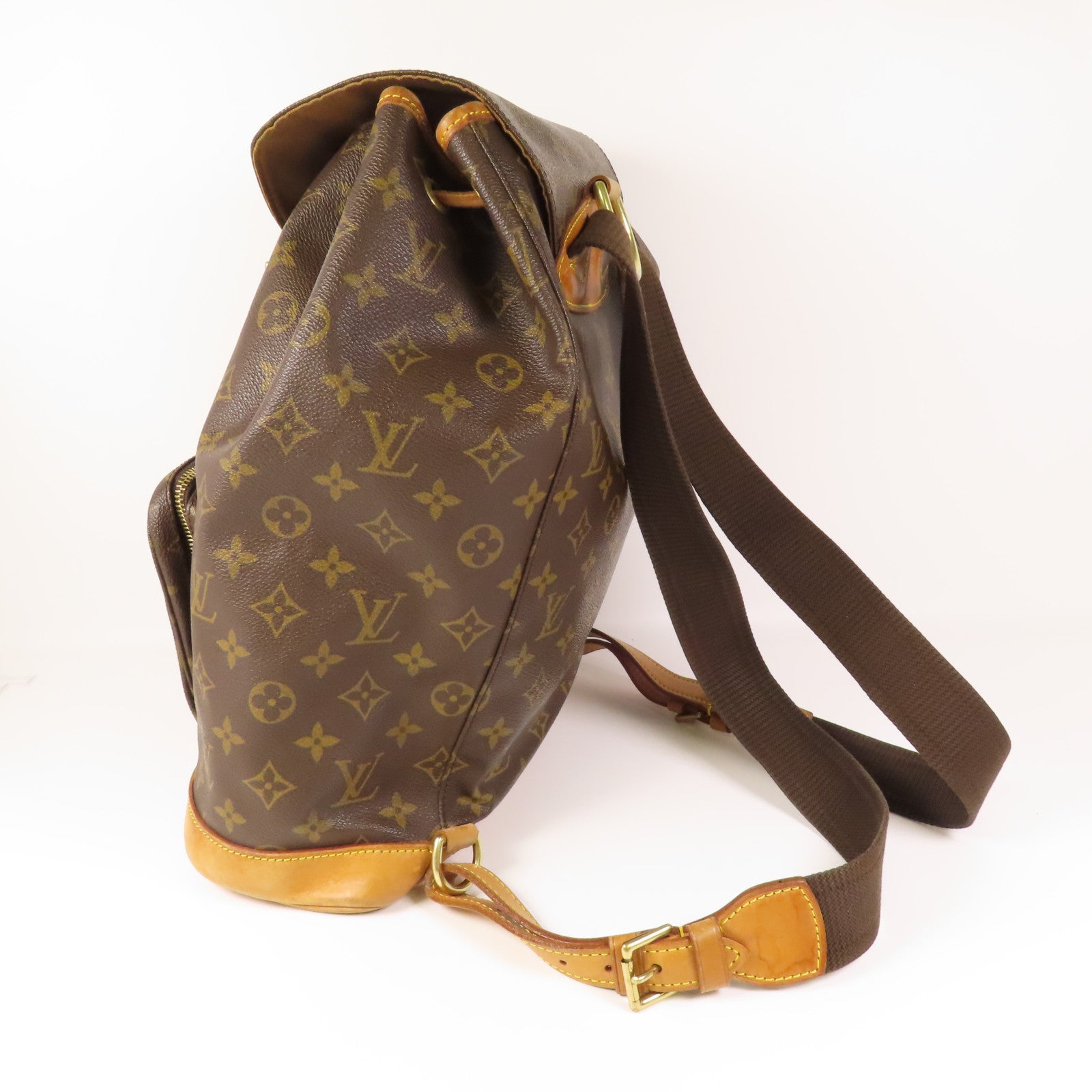 LOUIS VUITTON Monogram Montsouris GM金扣背包