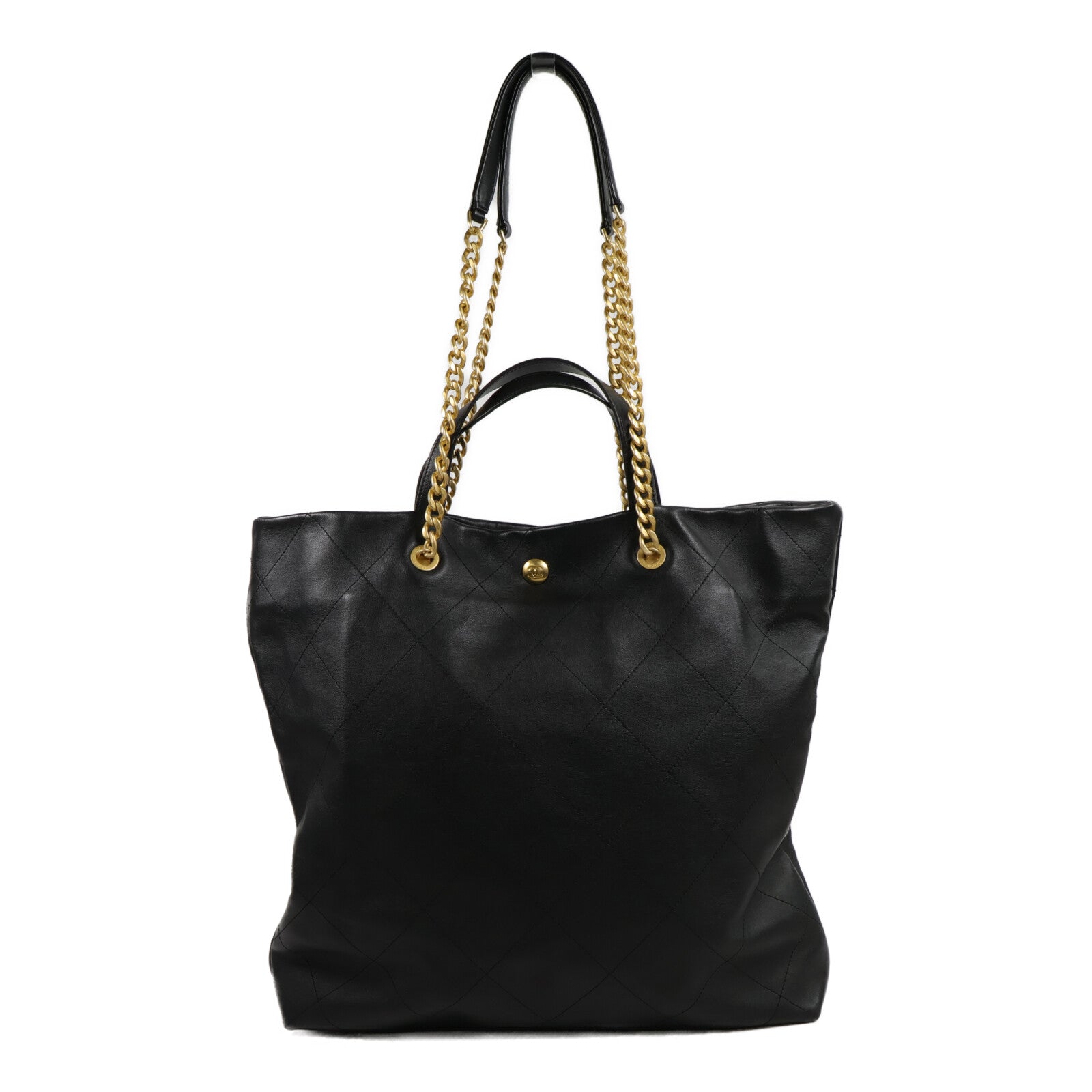 CHANEL 羊皮皮革Mood Shopping Tote鏈帶手挽袋