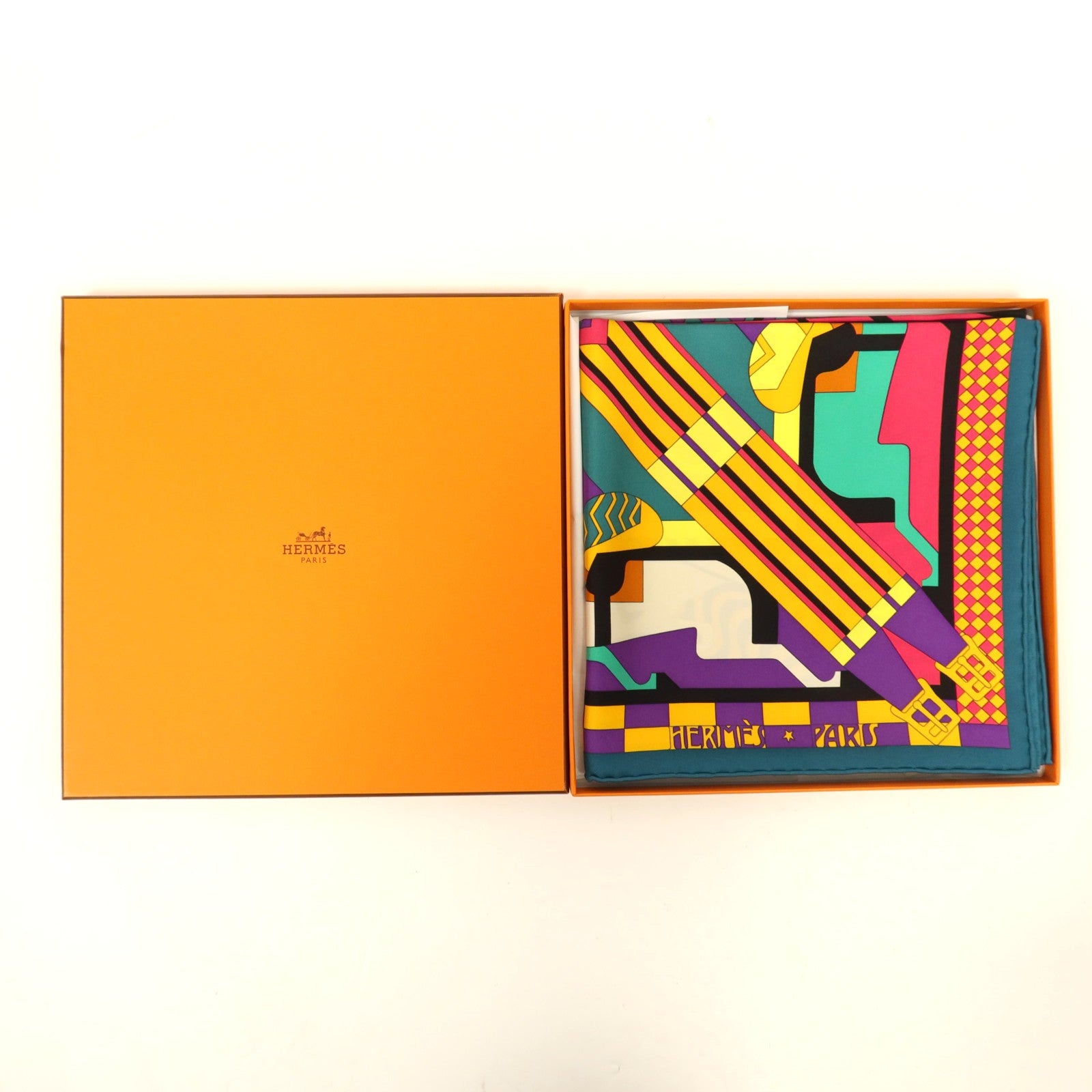 HERMES 絲質Scarf 90x90絲巾