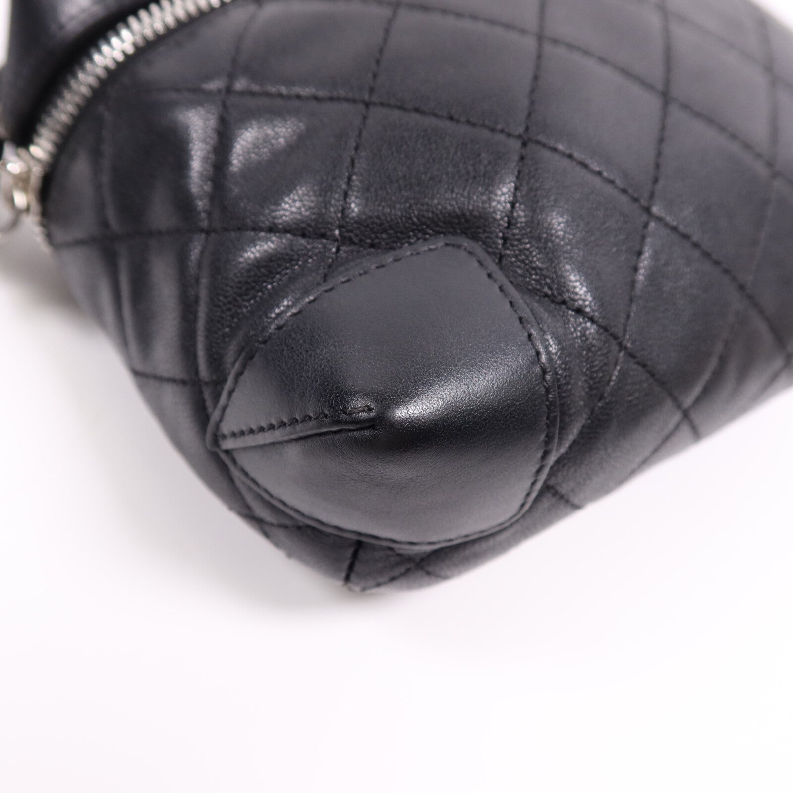 CHANEL 羊皮皮革Chain Shoulder Bag銀扣鏈帶肩背袋