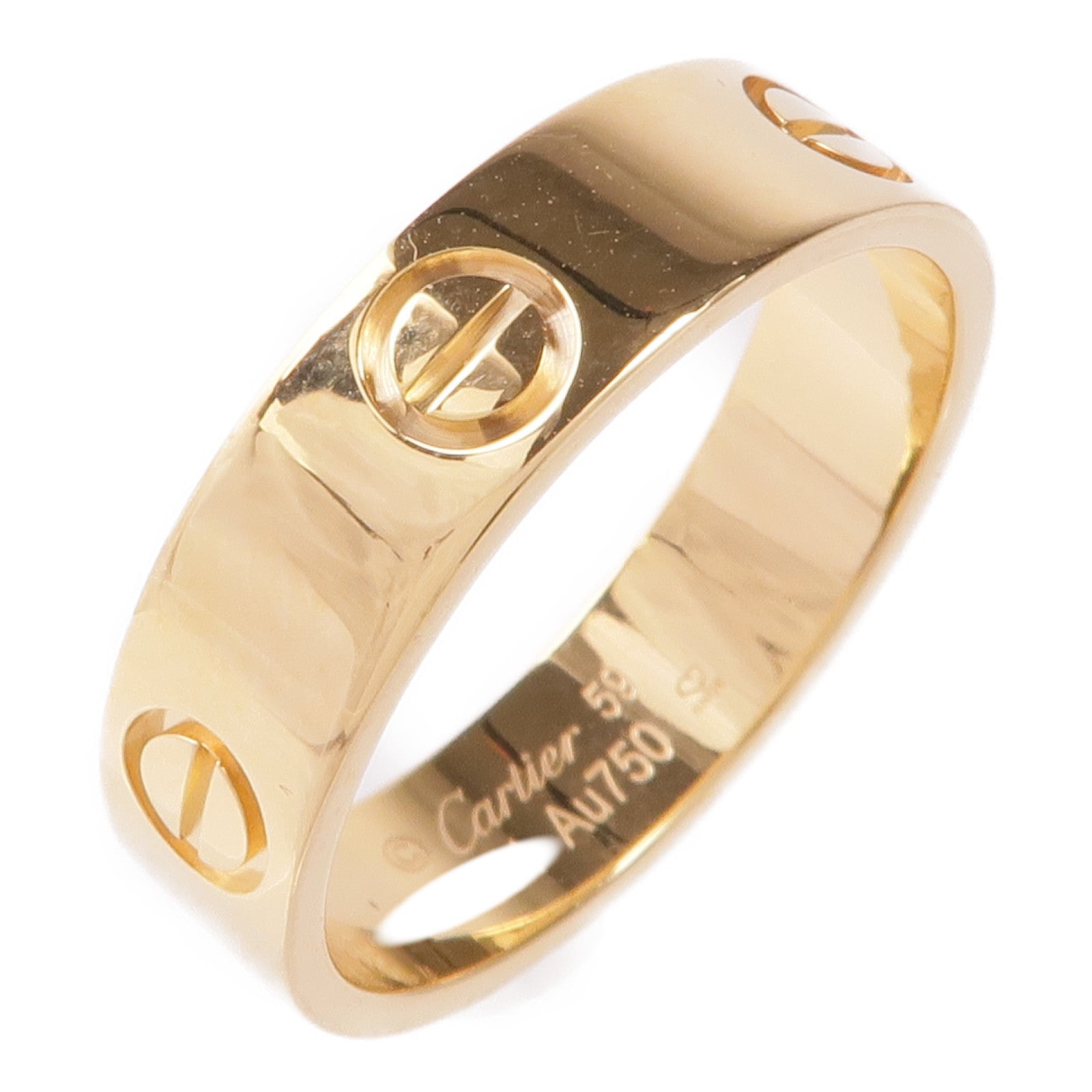 CARTIER 18K黃金Love Ring戒指Cartier#59/US#8.75