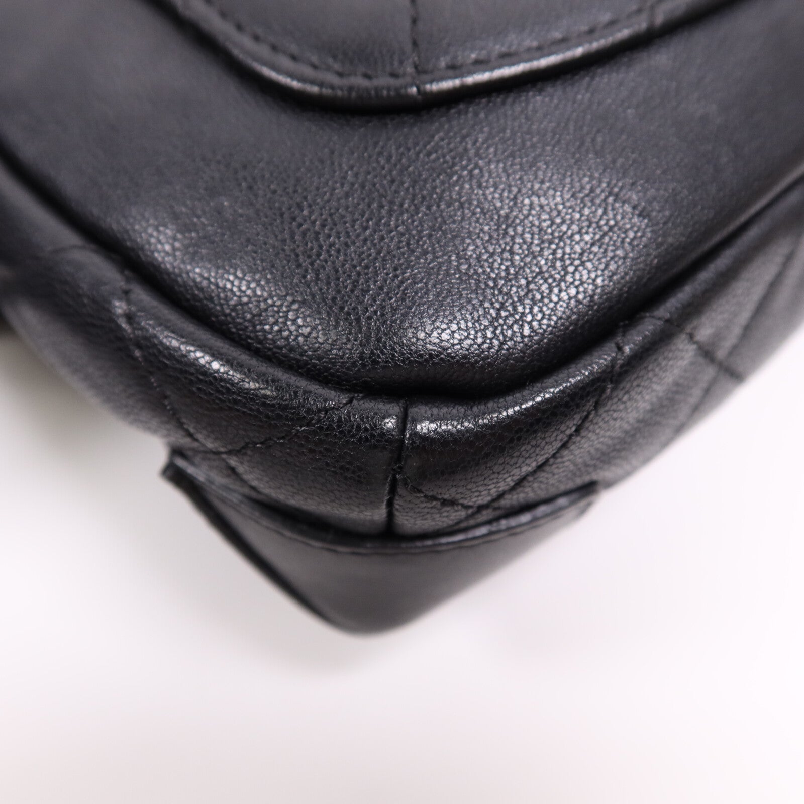 CHANEL 羊皮皮革Chain Shoulder Bag銀扣鏈帶肩背袋