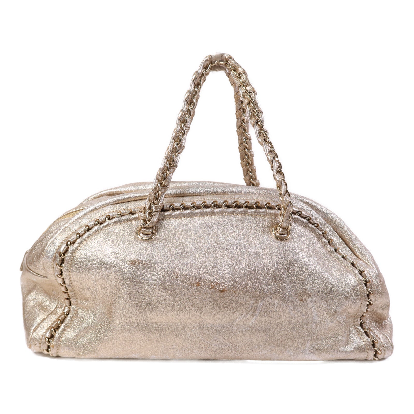 CHANEL 【激減優惠】牛皮皮革Shoulder Bag金扣肩背包