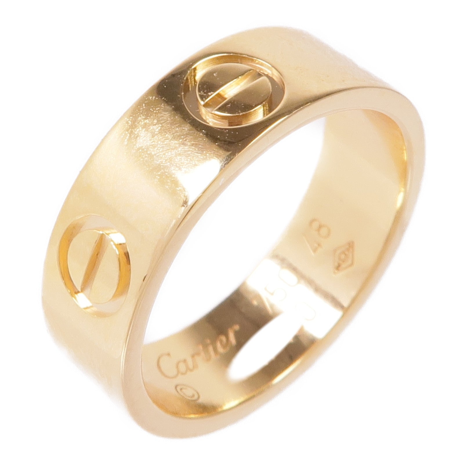 CARTIER 18K黃金Love Ring戒指Cartier#48/US#4.5