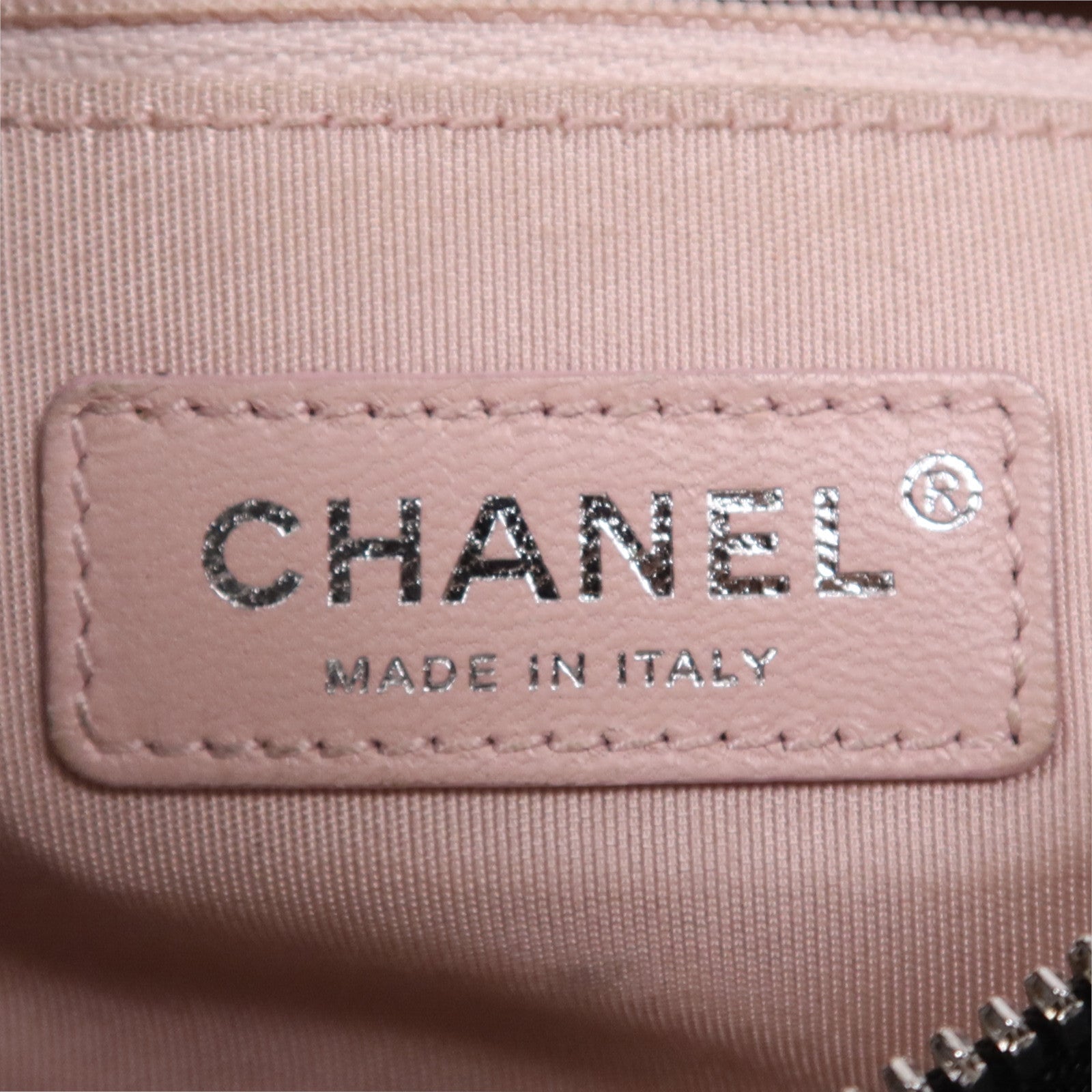 CHANEL 羊皮皮革Chain Shoulder Bag銀扣鏈帶肩背袋