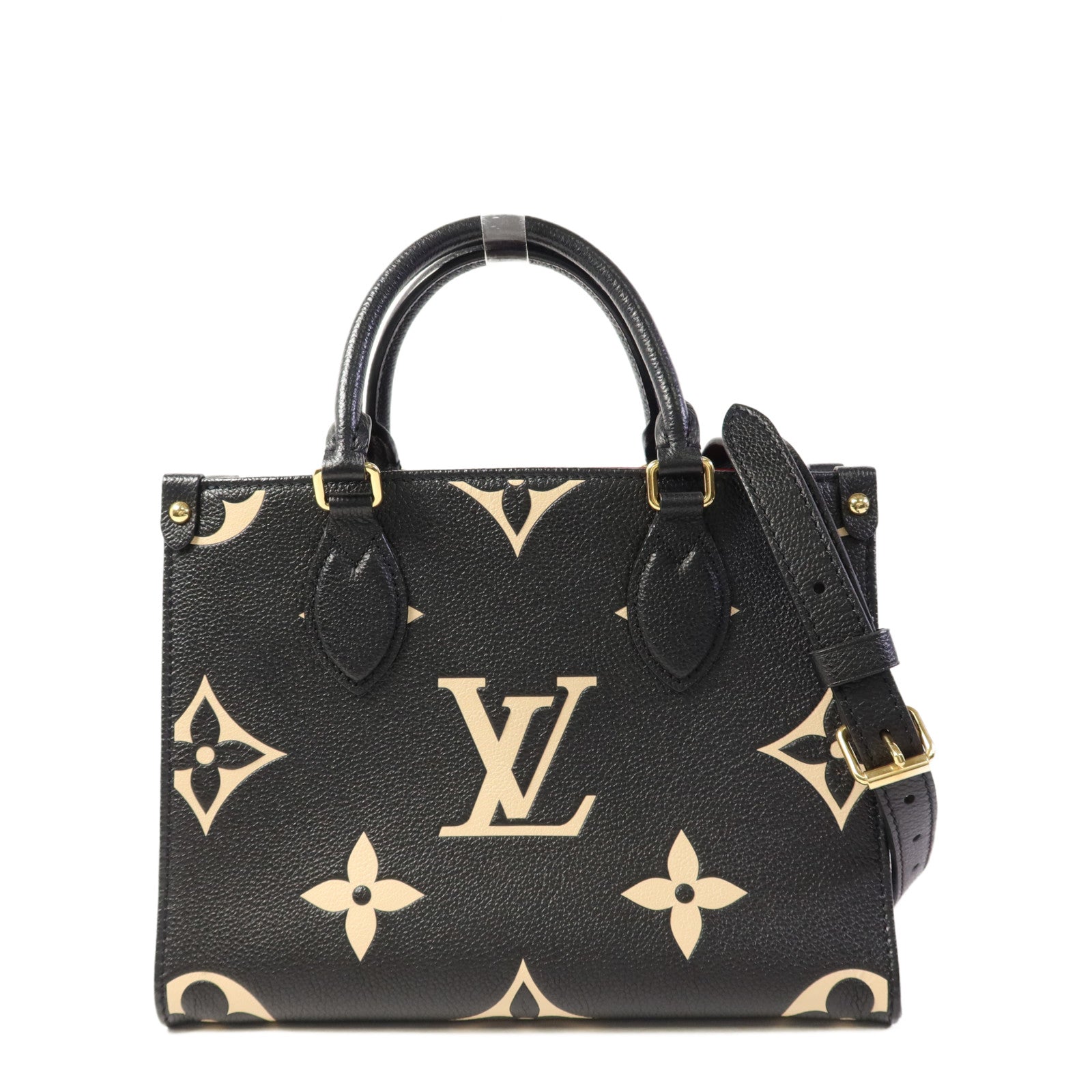 LOUIS VUITTON Monogram Empreinte On The Go PM金扣手挽肩背兩用袋